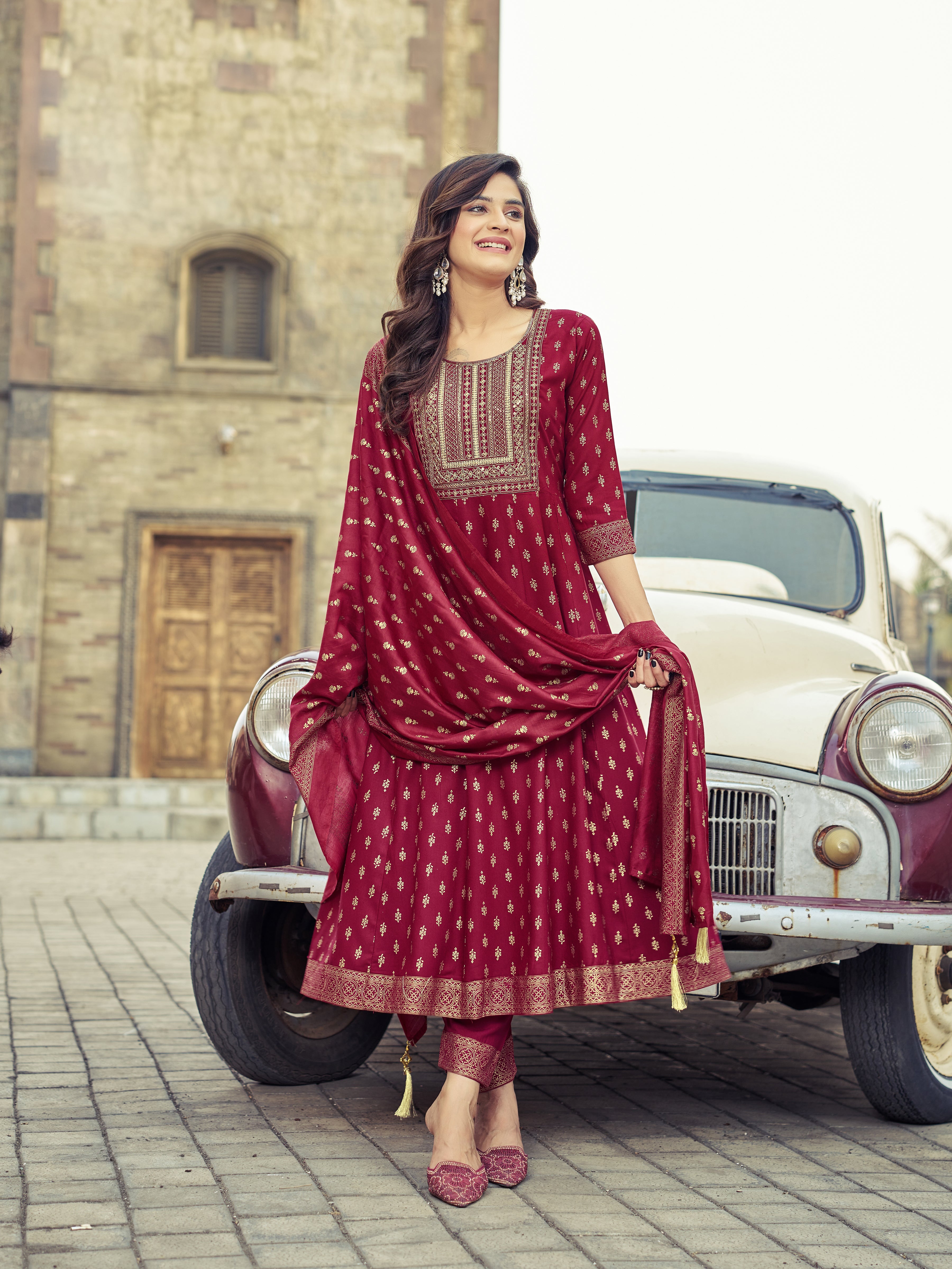 Vamika Flair Kamiz & Pant - Roop Darshan