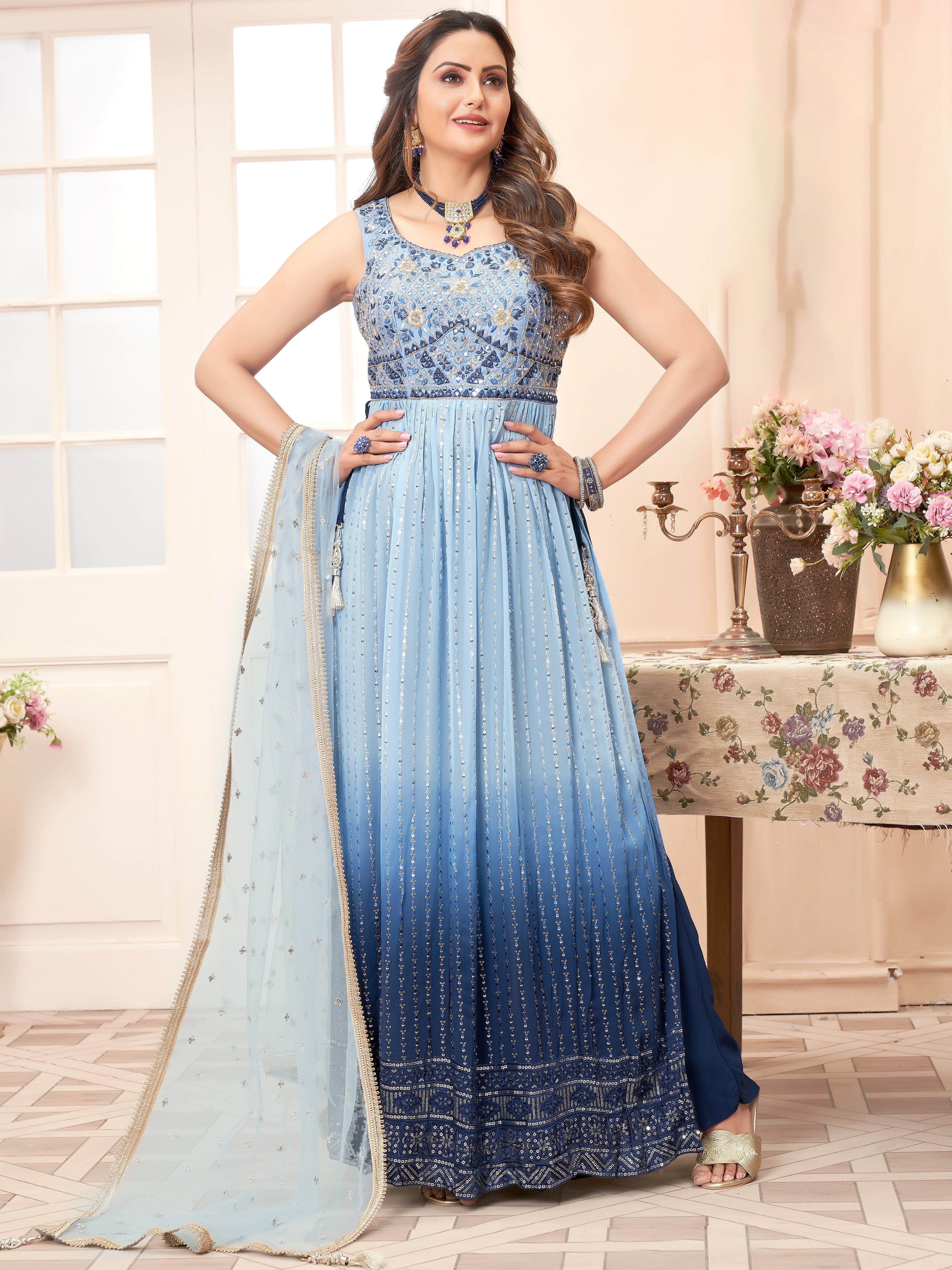 Bhavya Palazzo Suit - Roop Darshan