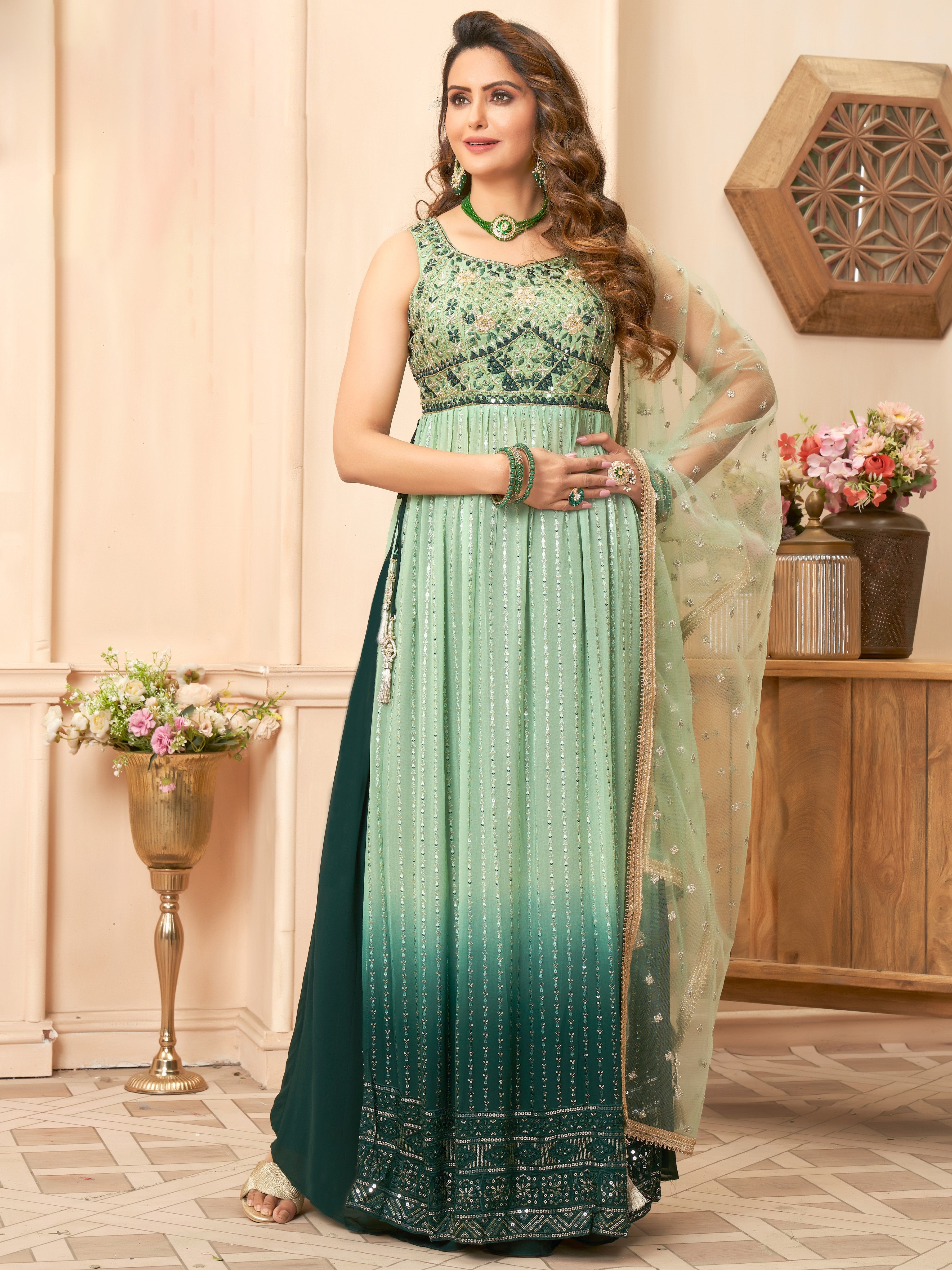 Bhavya Palazzo Suit - Roop Darshan