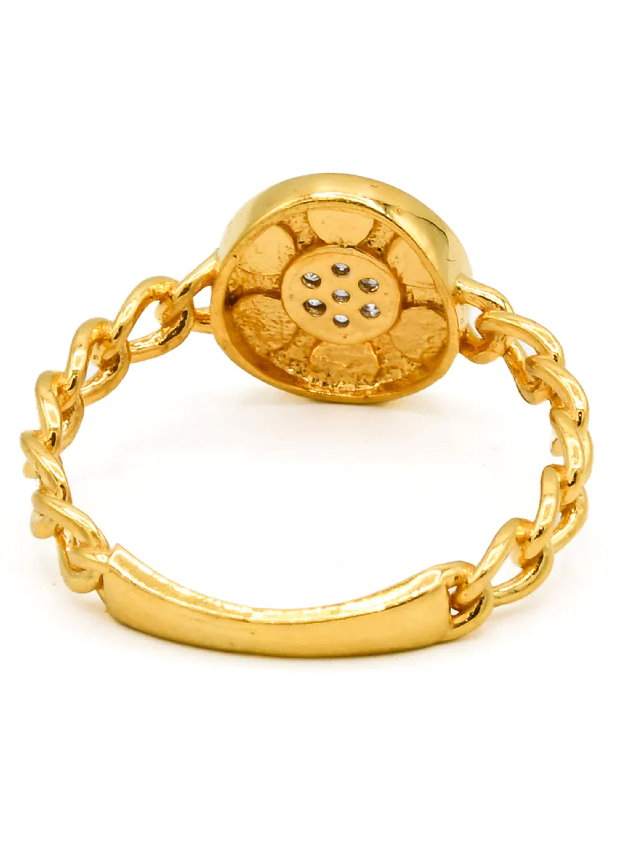 22ct Gold CZ Ladies Ring - Roop Darshan