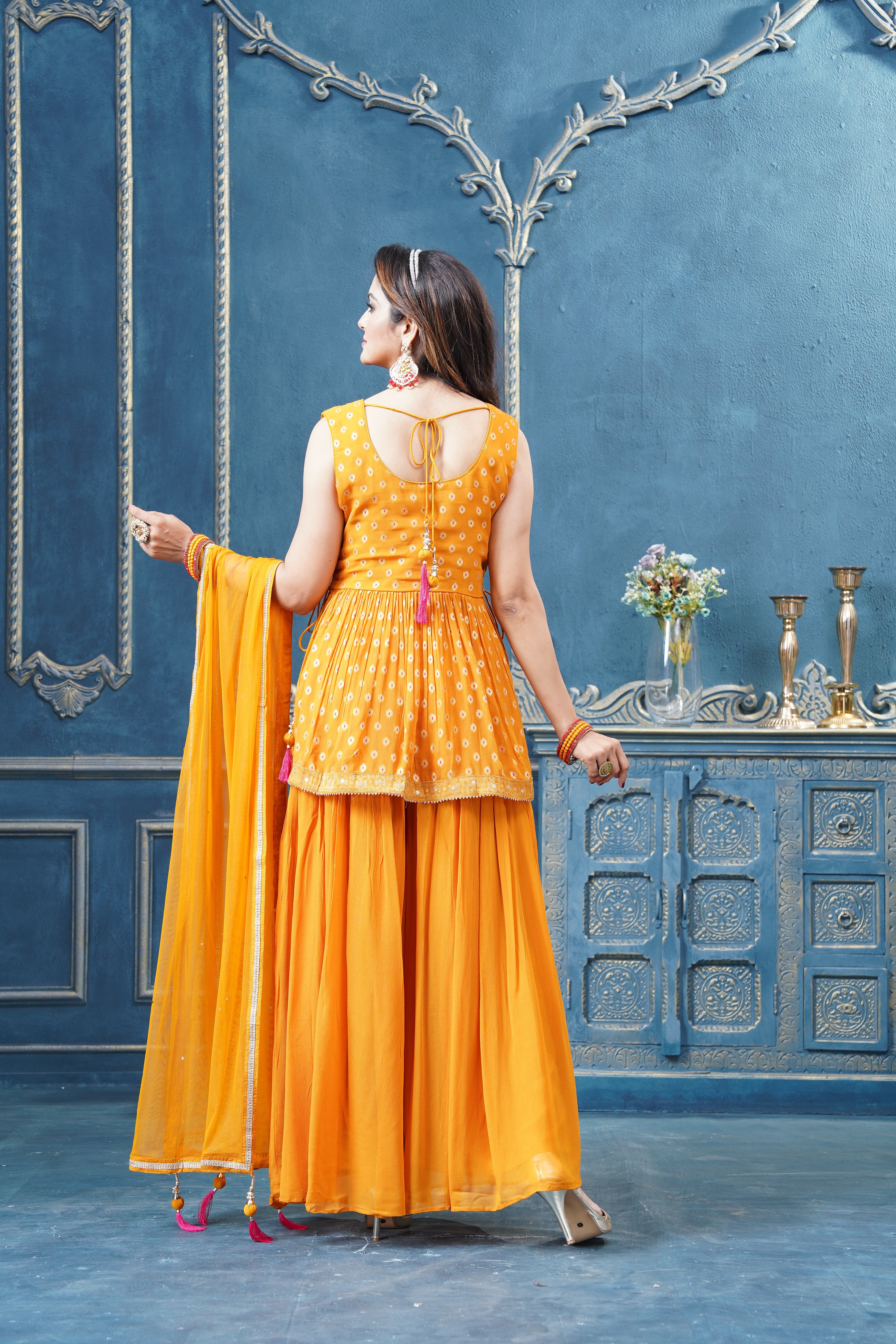 Bhagyashree Palazzo Suit - Roop Darshan