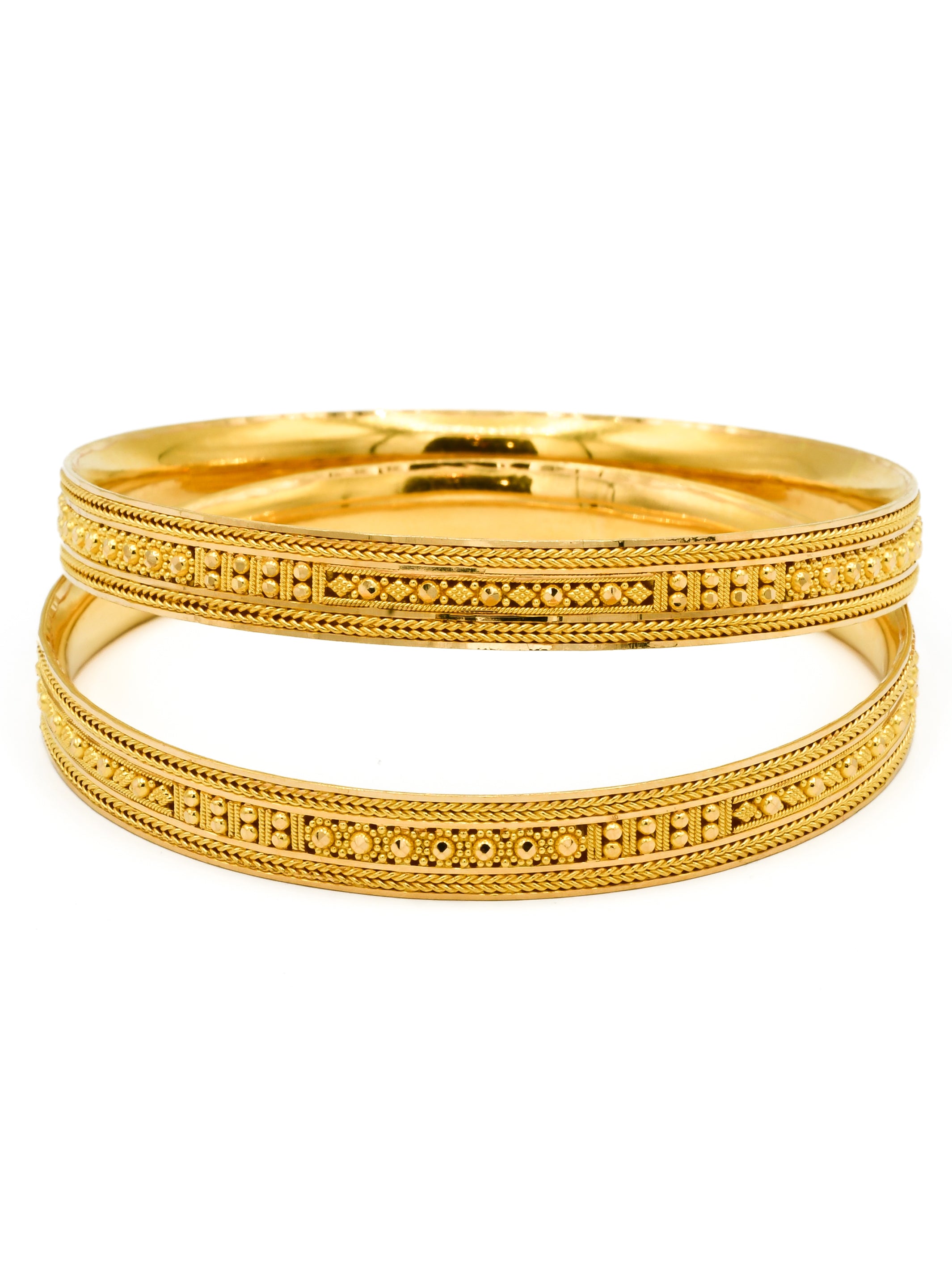 22ct Gold Pair Bangle - Roop Darshan