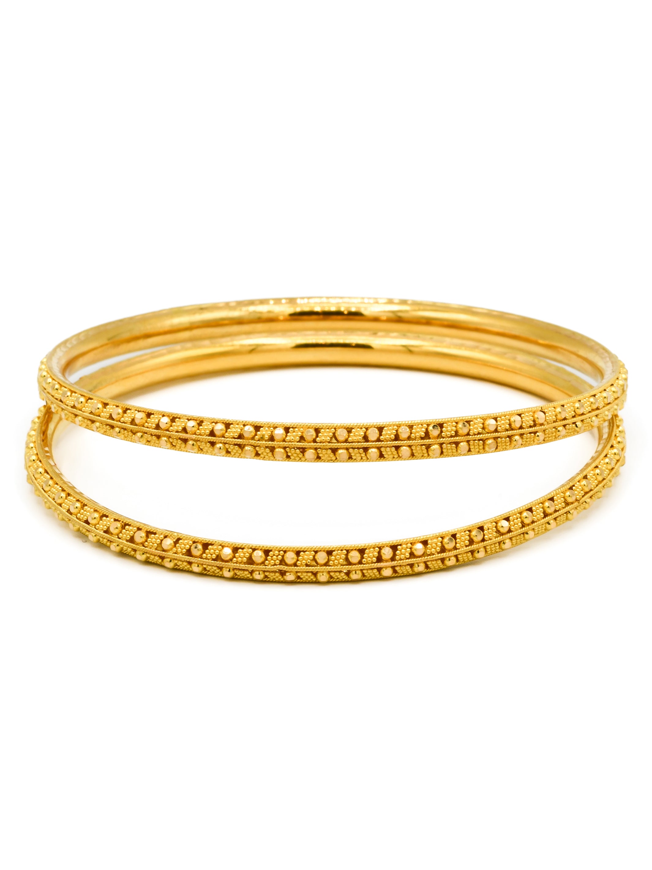 22ct Gold Pair Bangle - Roop Darshan