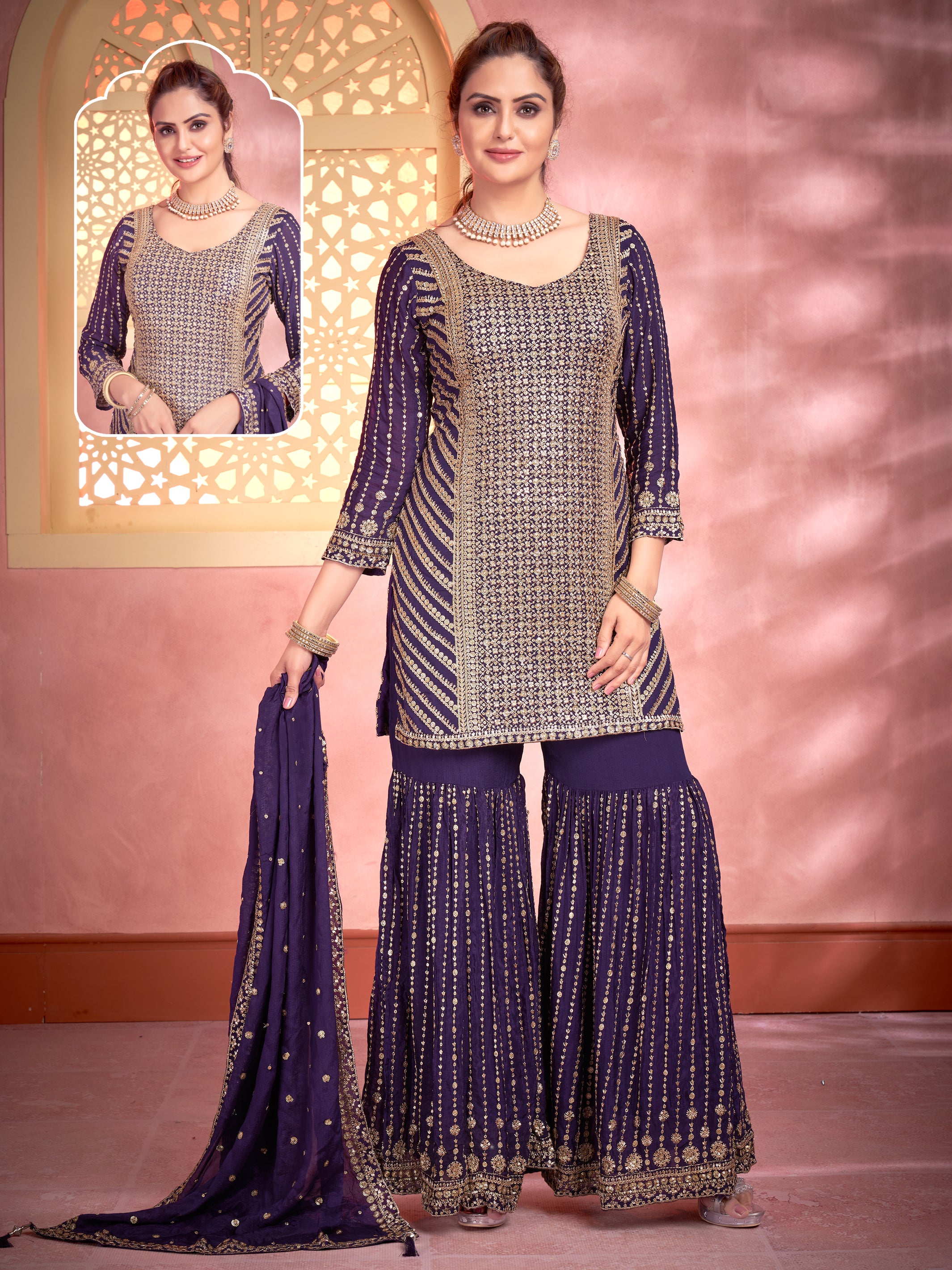 Anokhi Sharara Suit - Roop Darshan