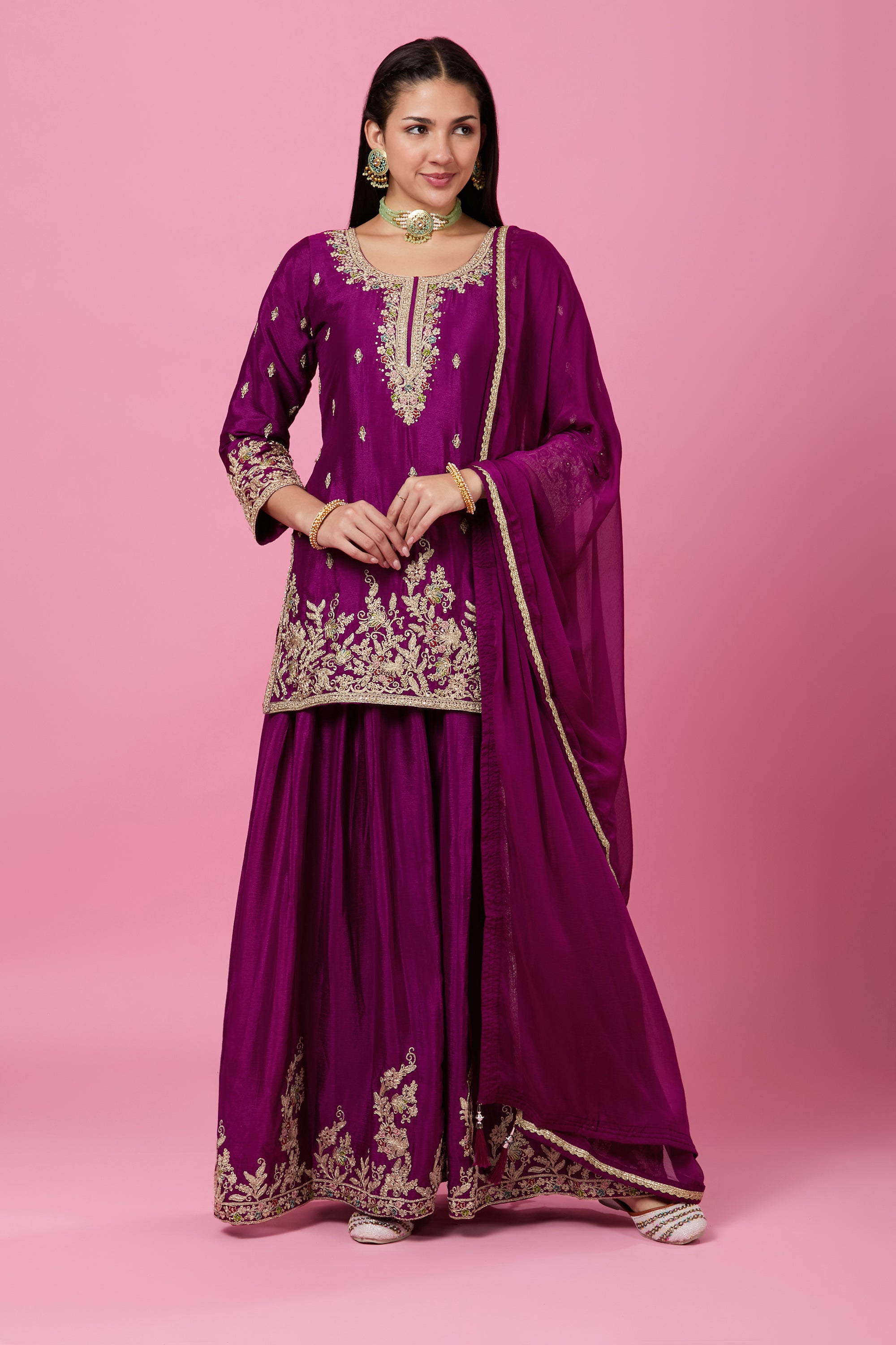 Gauri Palazzo Suit - Roop Darshan