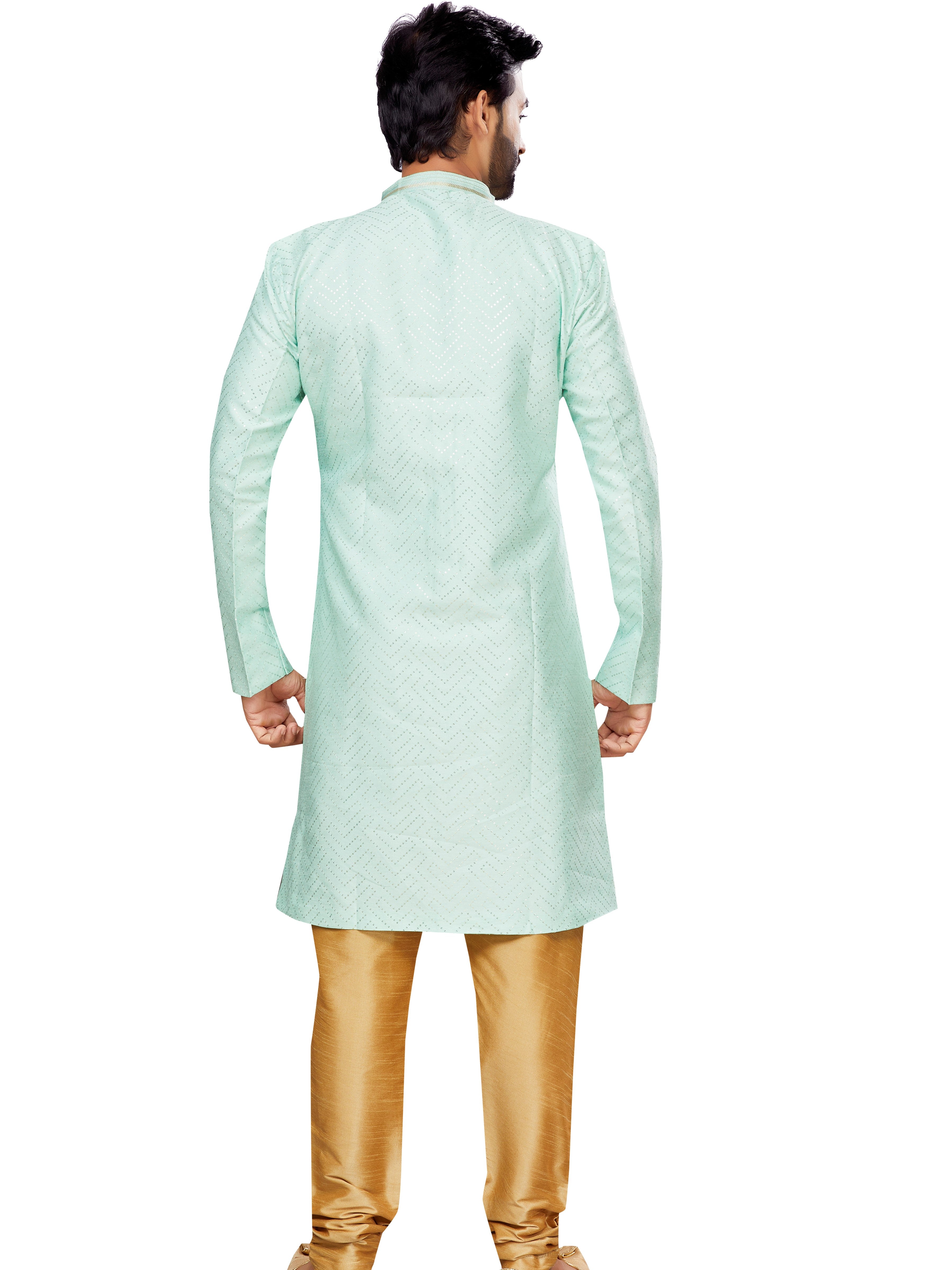 Mens Embroidered Kurta Payjama - Roop Darshan