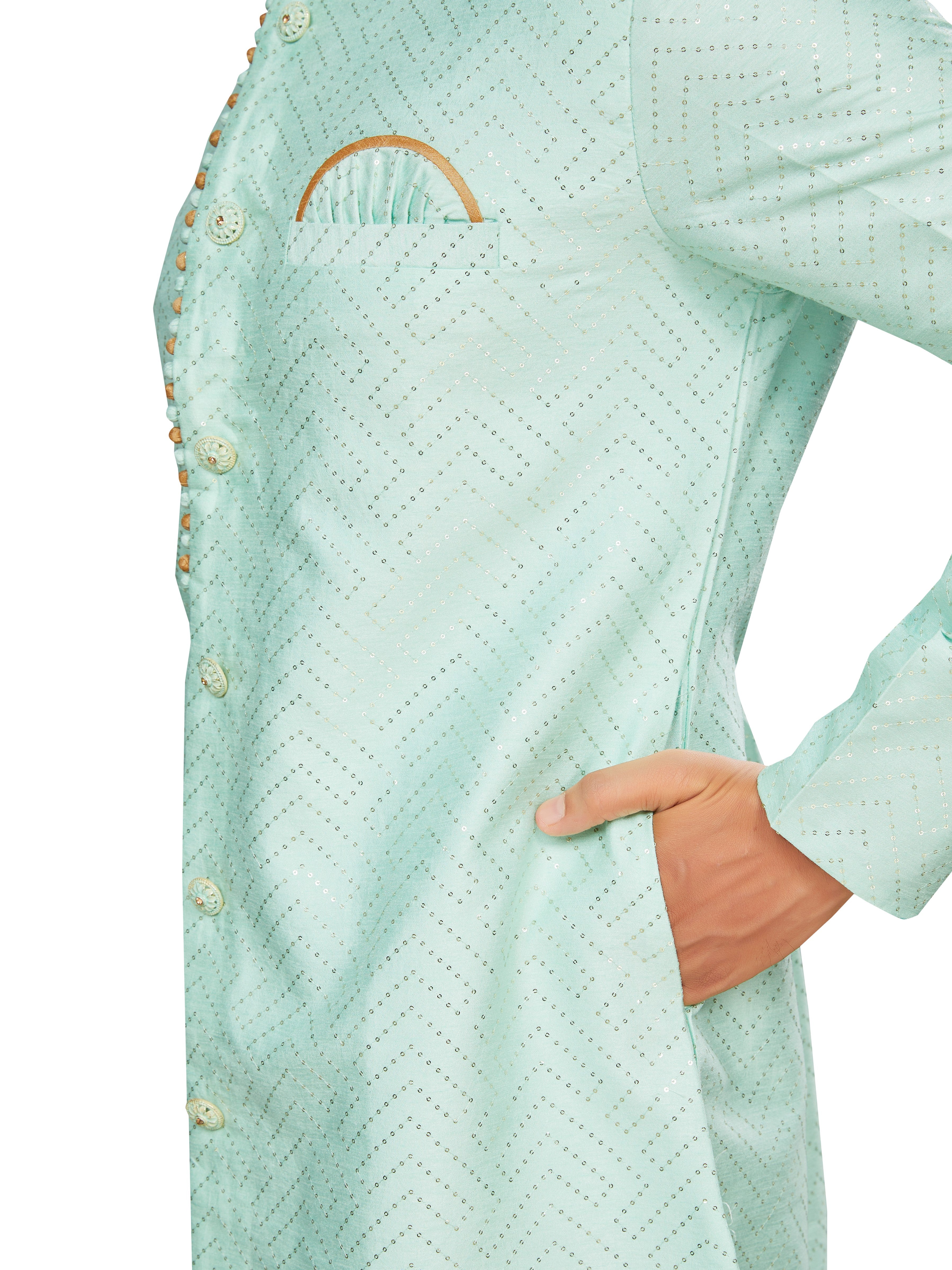 Mens Embroidered Kurta Payjama - Roop Darshan