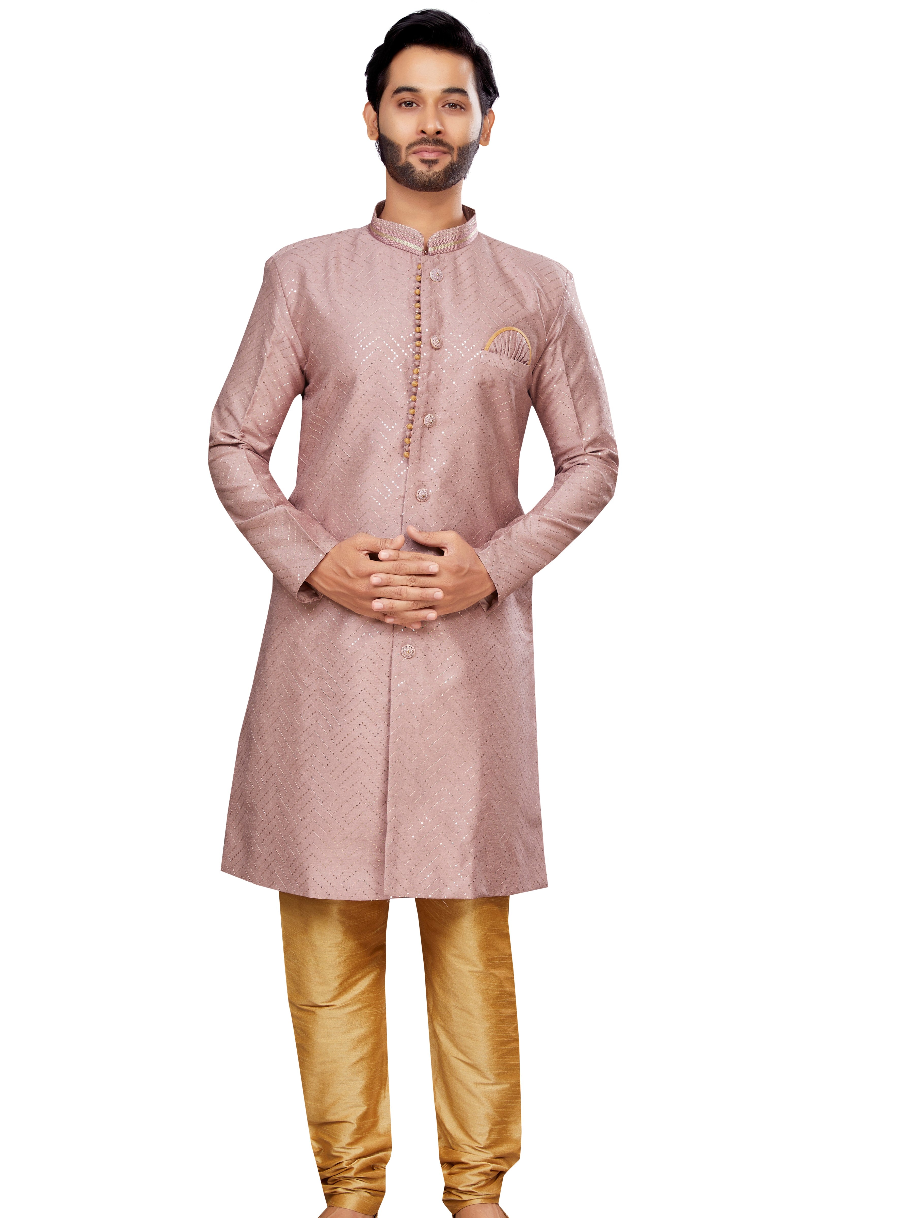 Mens Embroidered Kurta Payjama - Roop Darshan