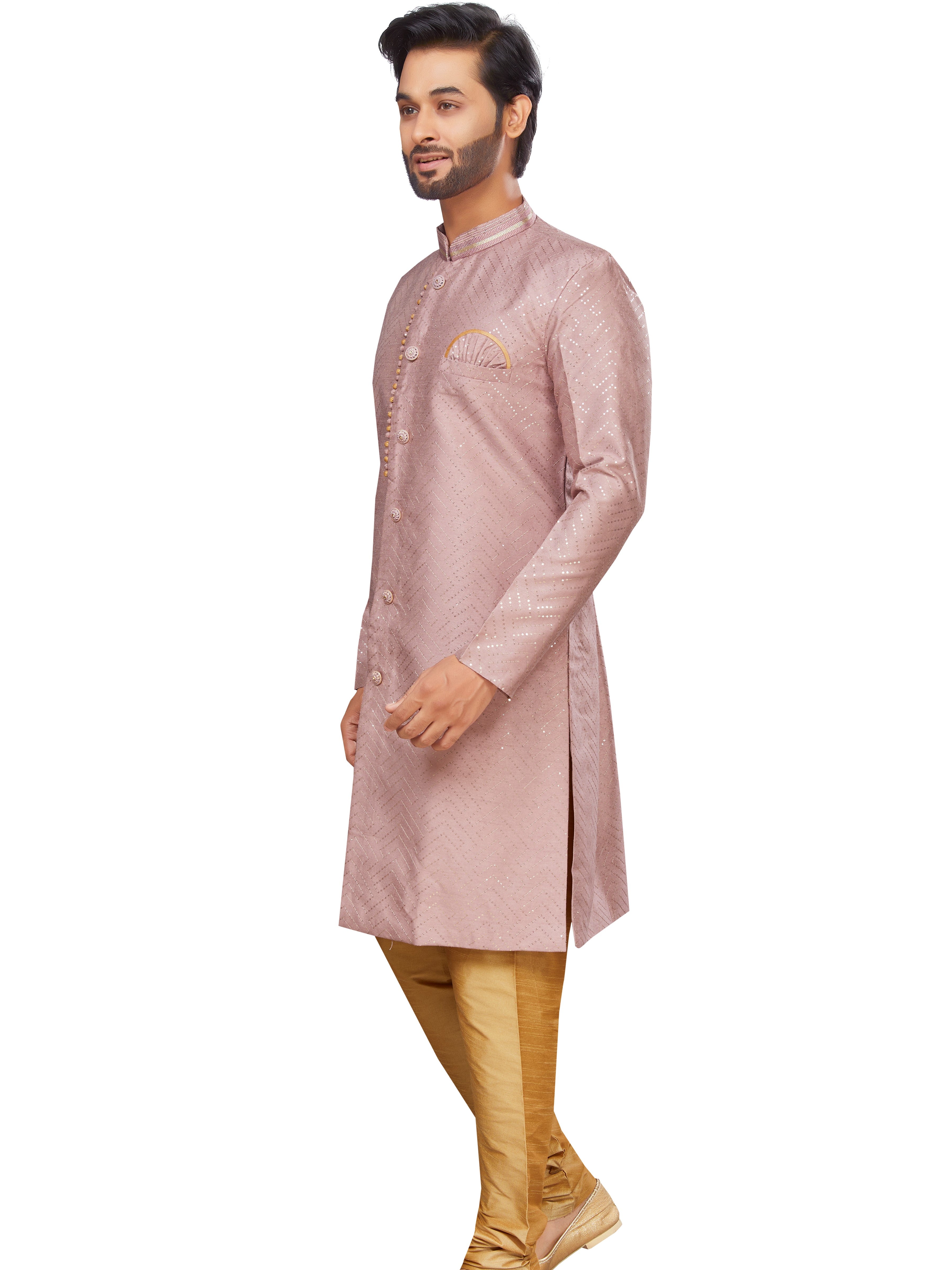 Mens Embroidered Kurta Payjama - Roop Darshan