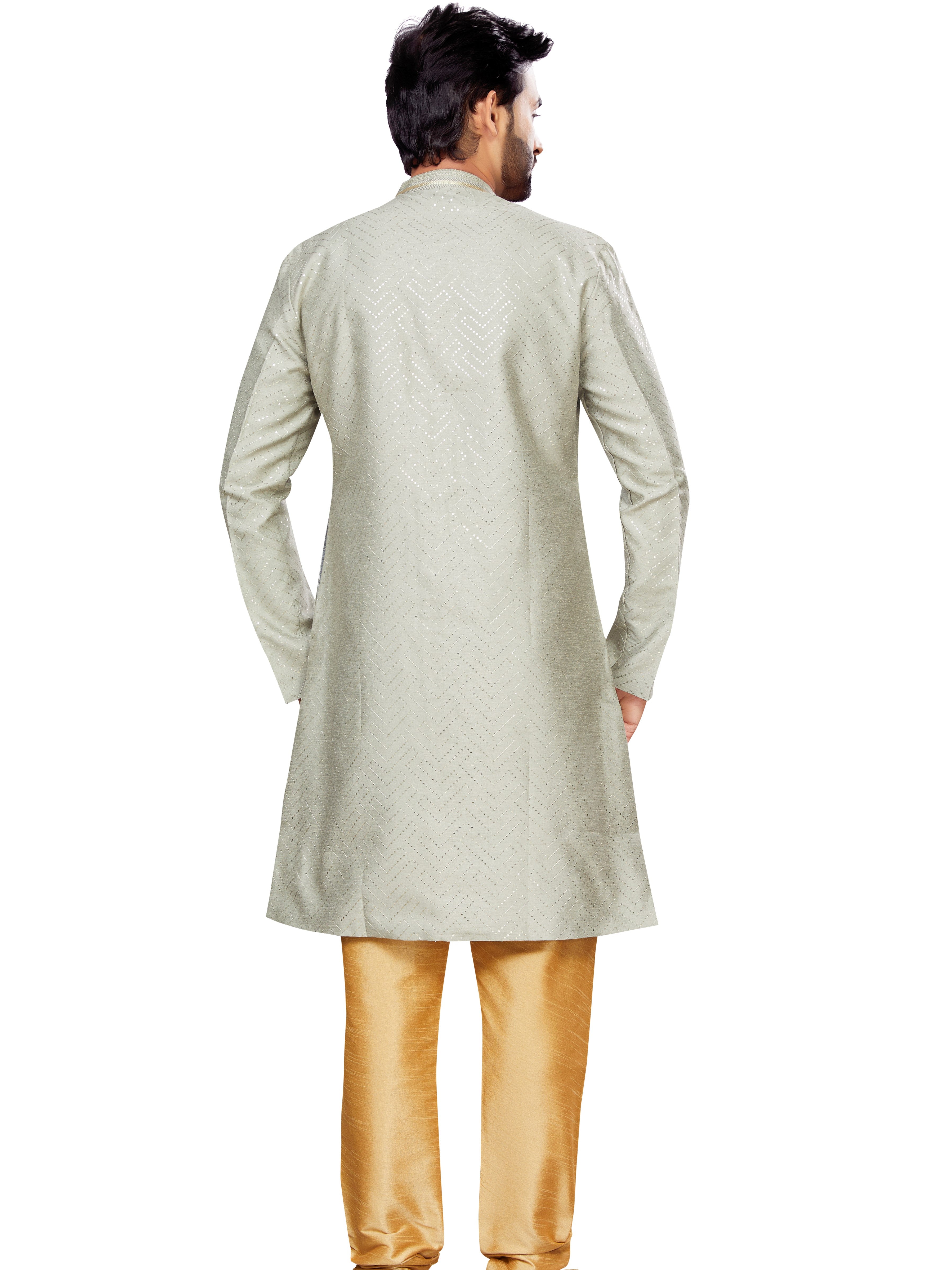 Mens Embroidered Kurta Payjama - Roop Darshan