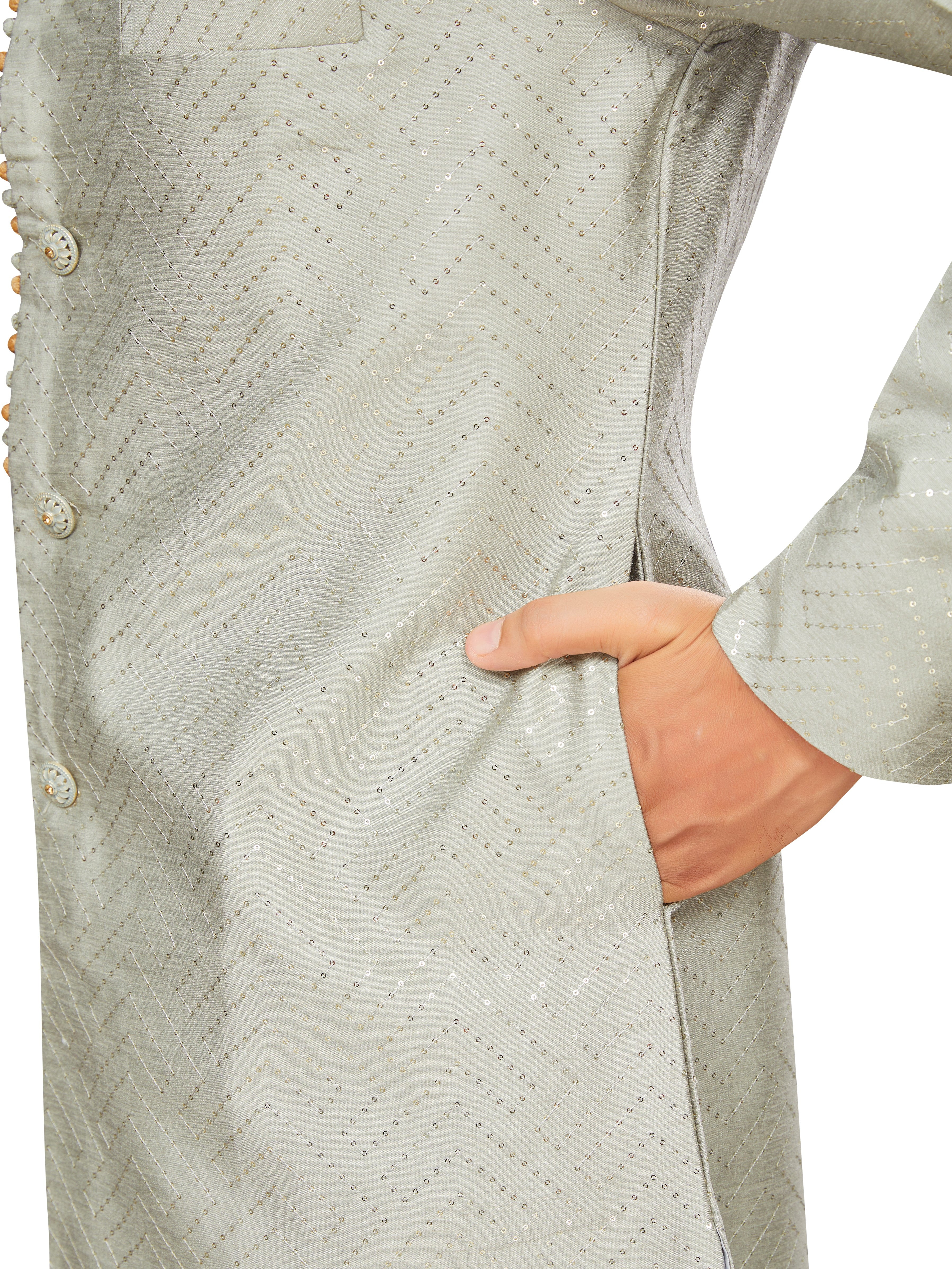 Mens Embroidered Kurta Payjama - Roop Darshan