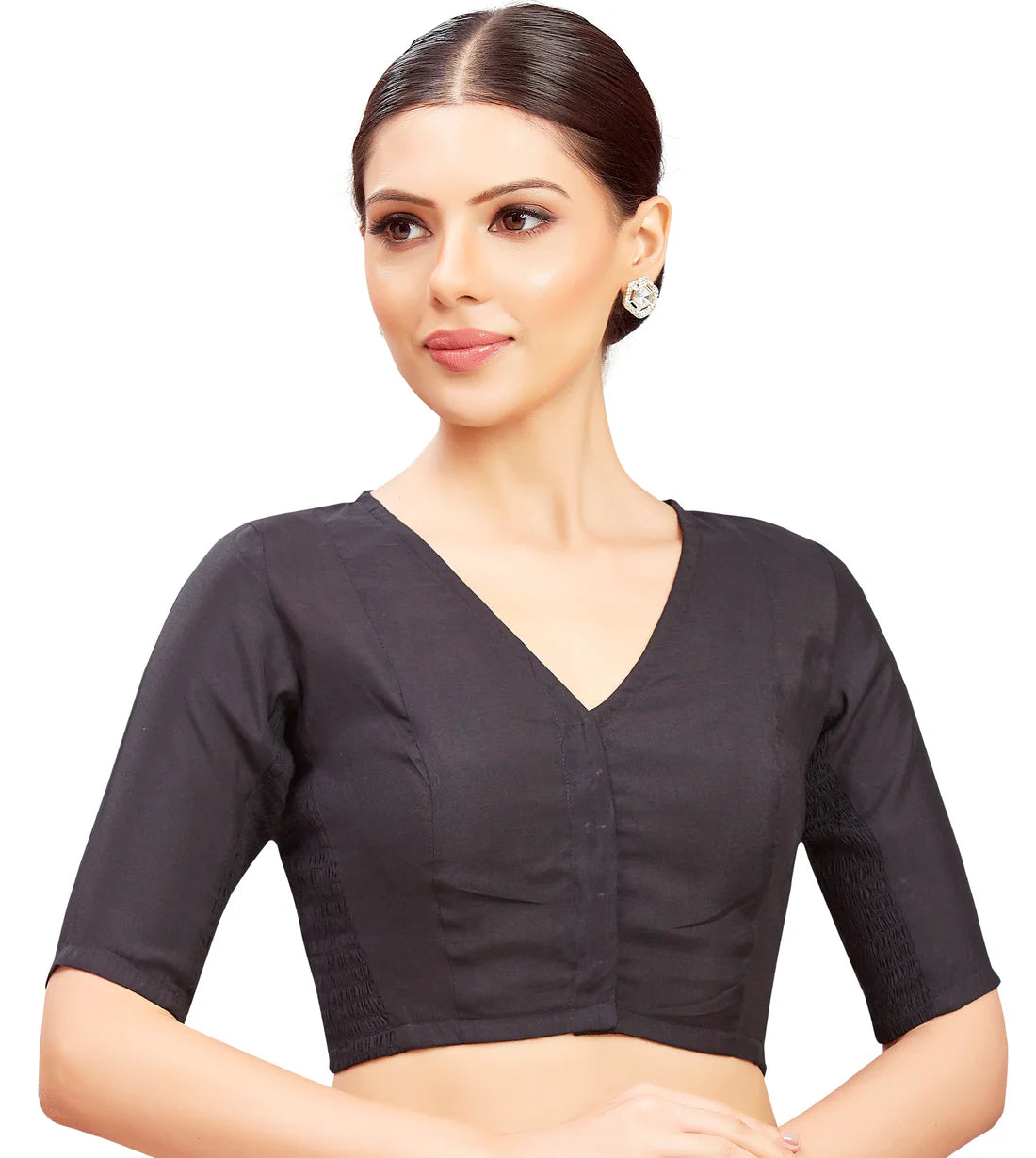 Cotton Silk Stretchable Blouse - Roop Darshan