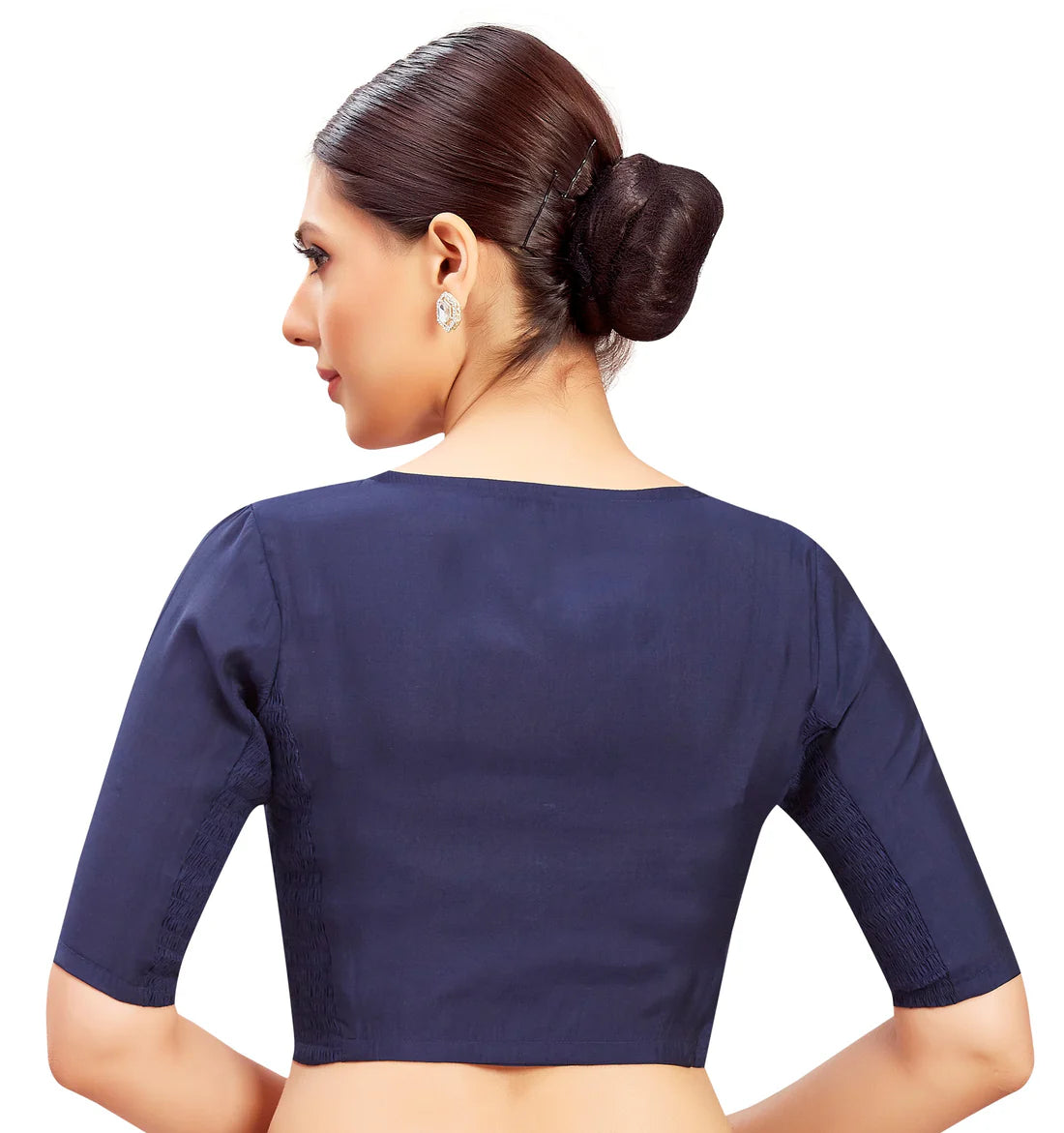 Cotton Silk Stretchable Blouse - Roop Darshan