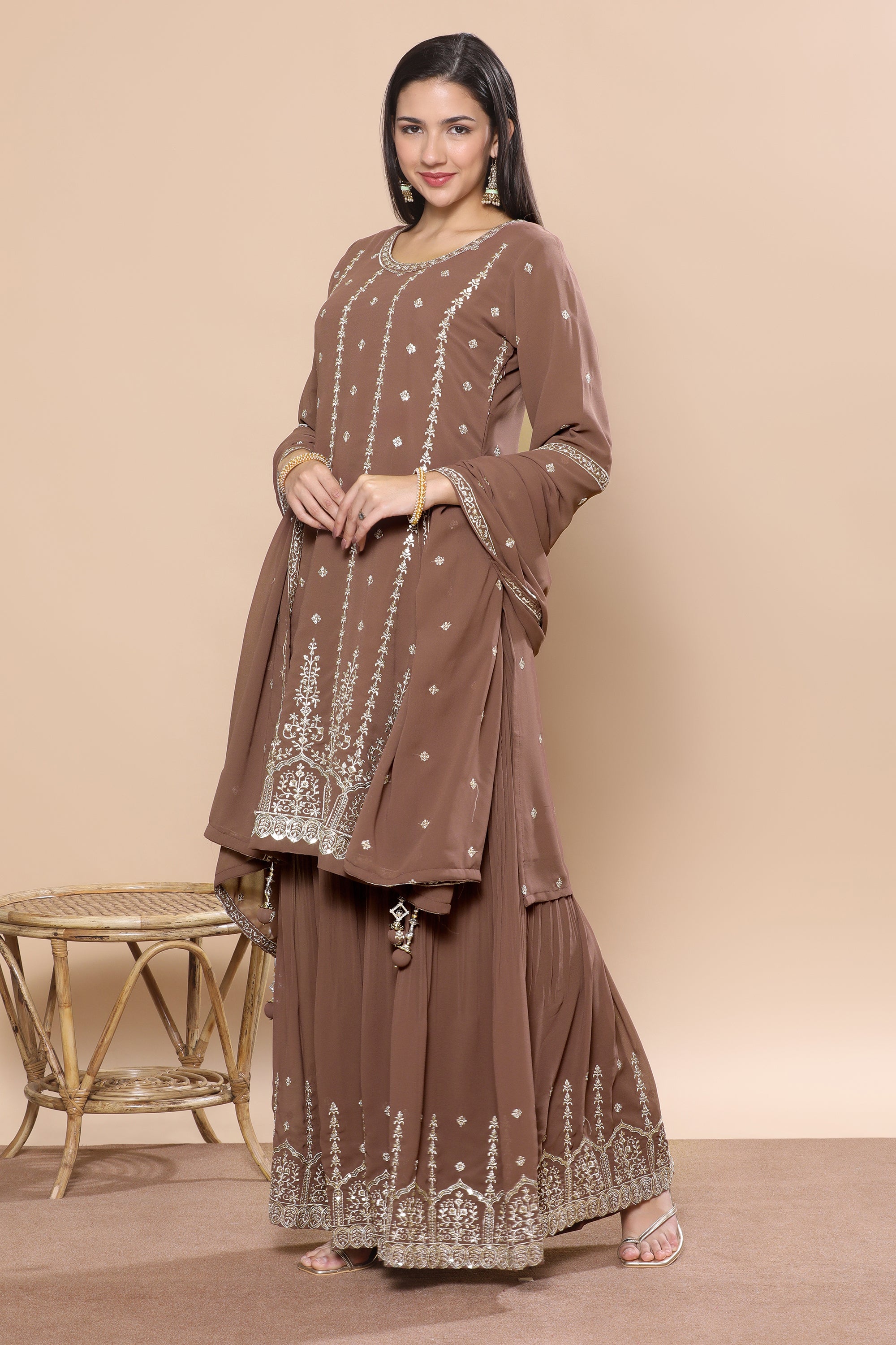 Safina Palazzo Suit - Roop Darshan