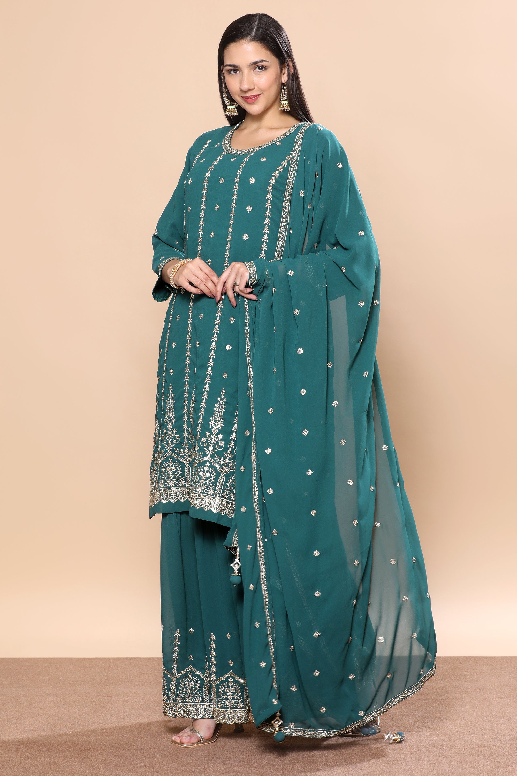Safina Palazzo Suit - Roop Darshan