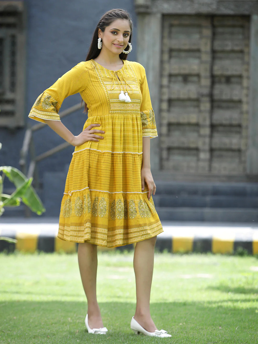 Ashmita Short Flair Kurti - Roop Darshan