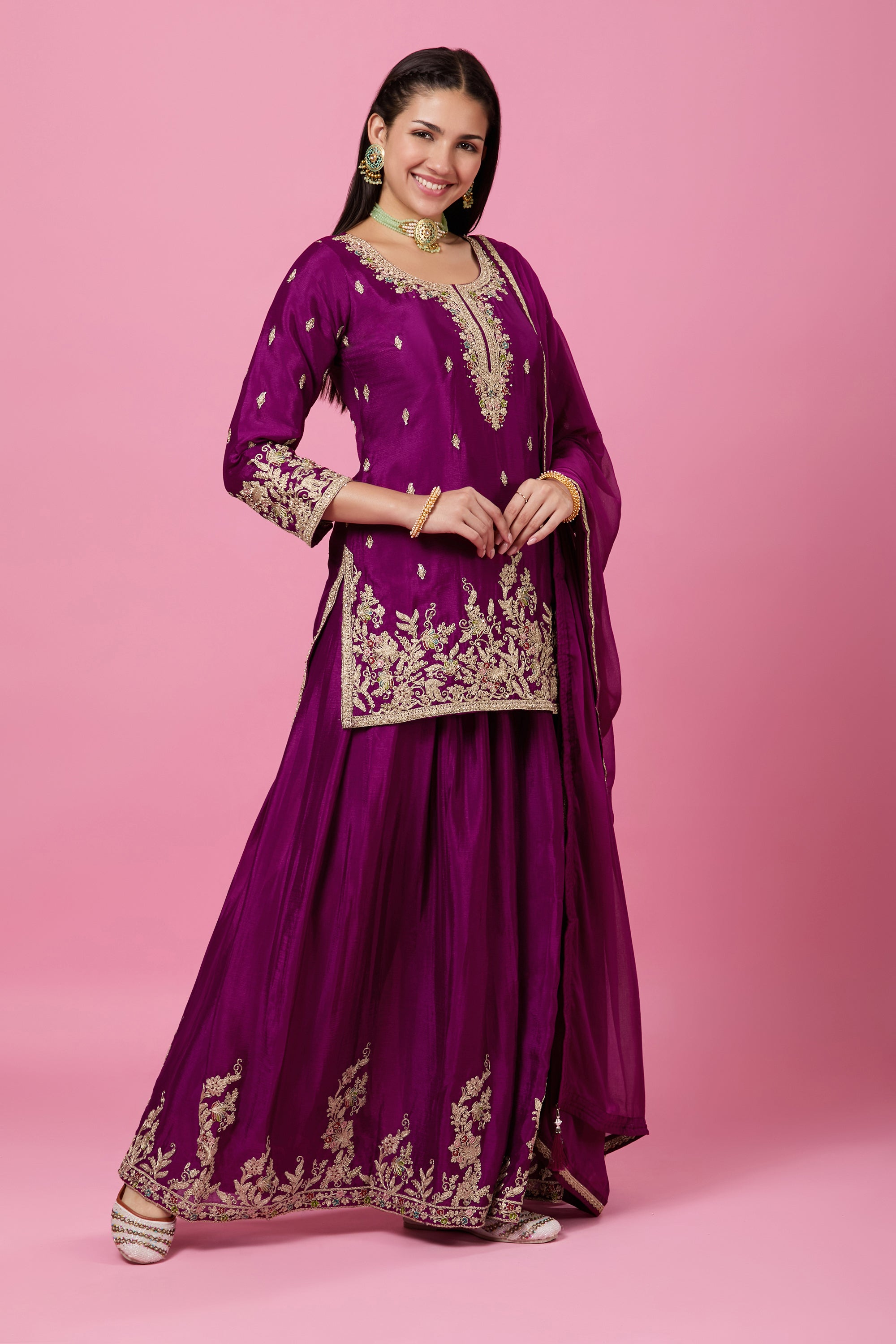 Gauri Palazzo Suit - Roop Darshan