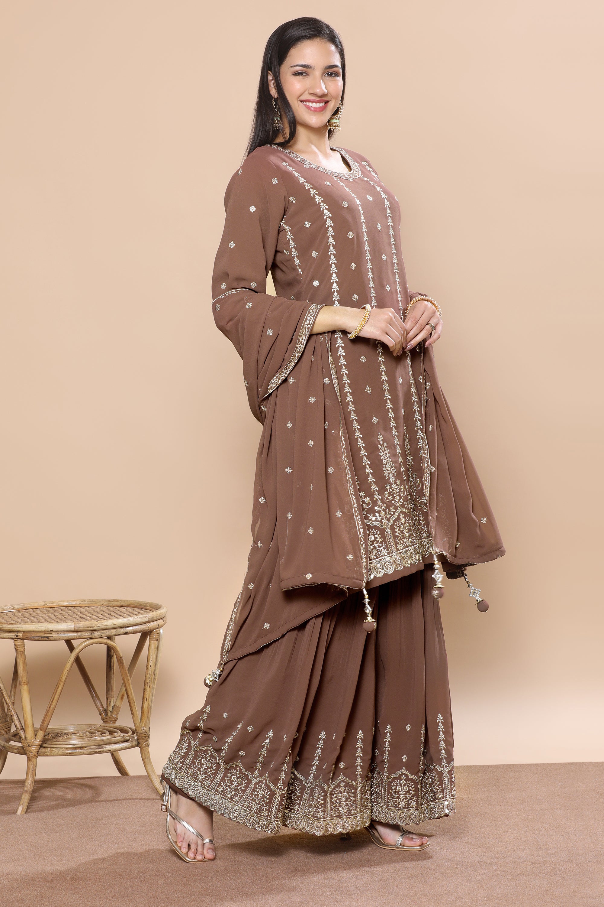 Safina Palazzo Suit - Roop Darshan