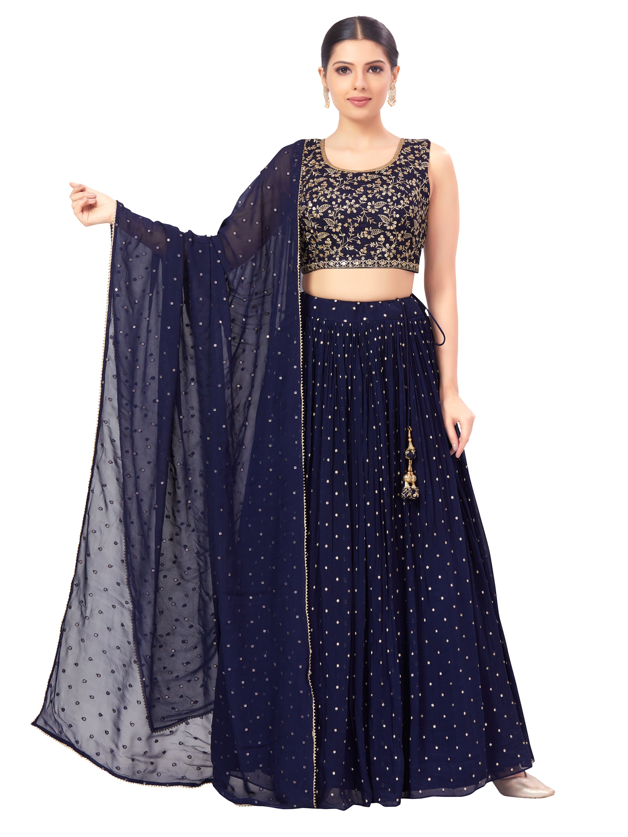ANKITHA SILK TIKI EMBWK CLD S/L(S) 34X44 - Roop Darshan