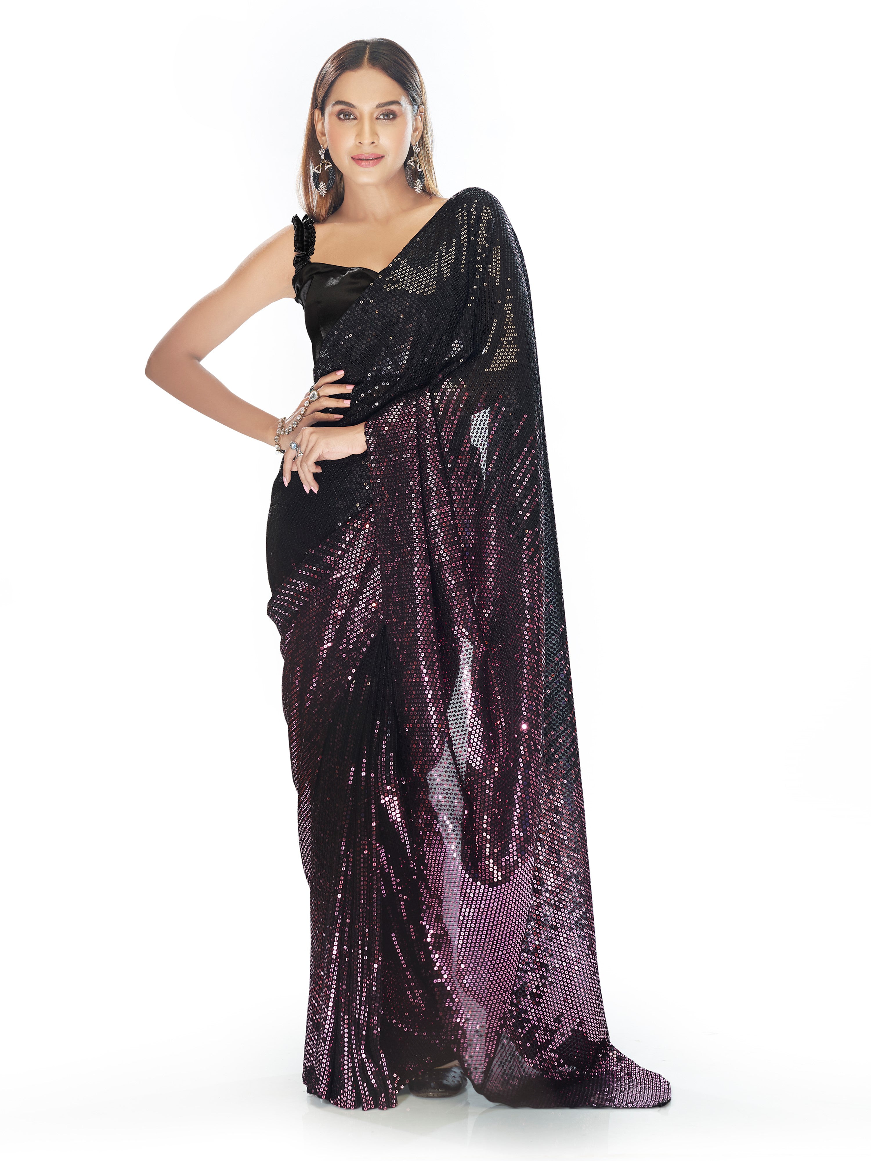 Saara Sequin Saree - Roop Darshan