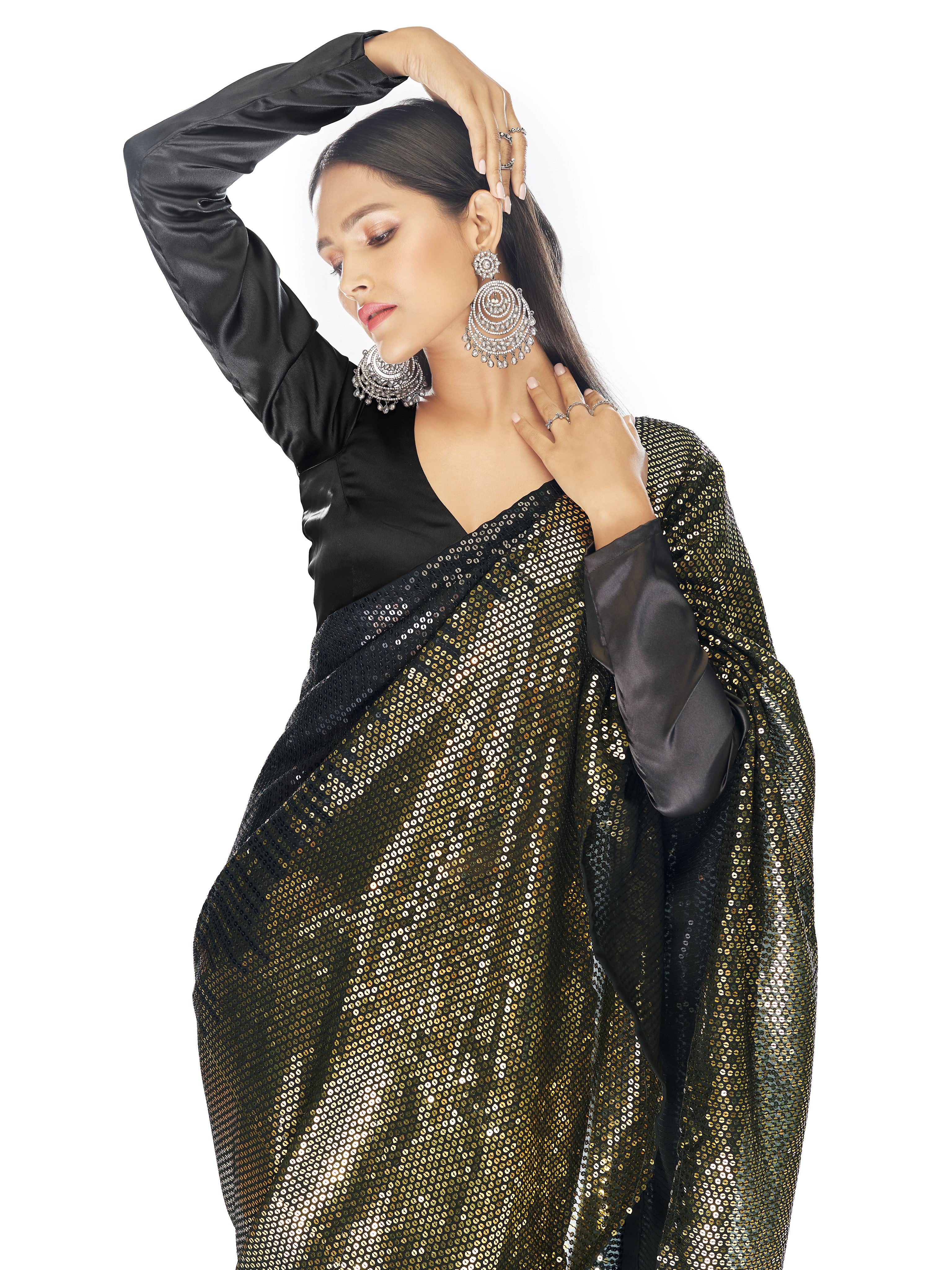Saara Sequin Saree - Roop Darshan