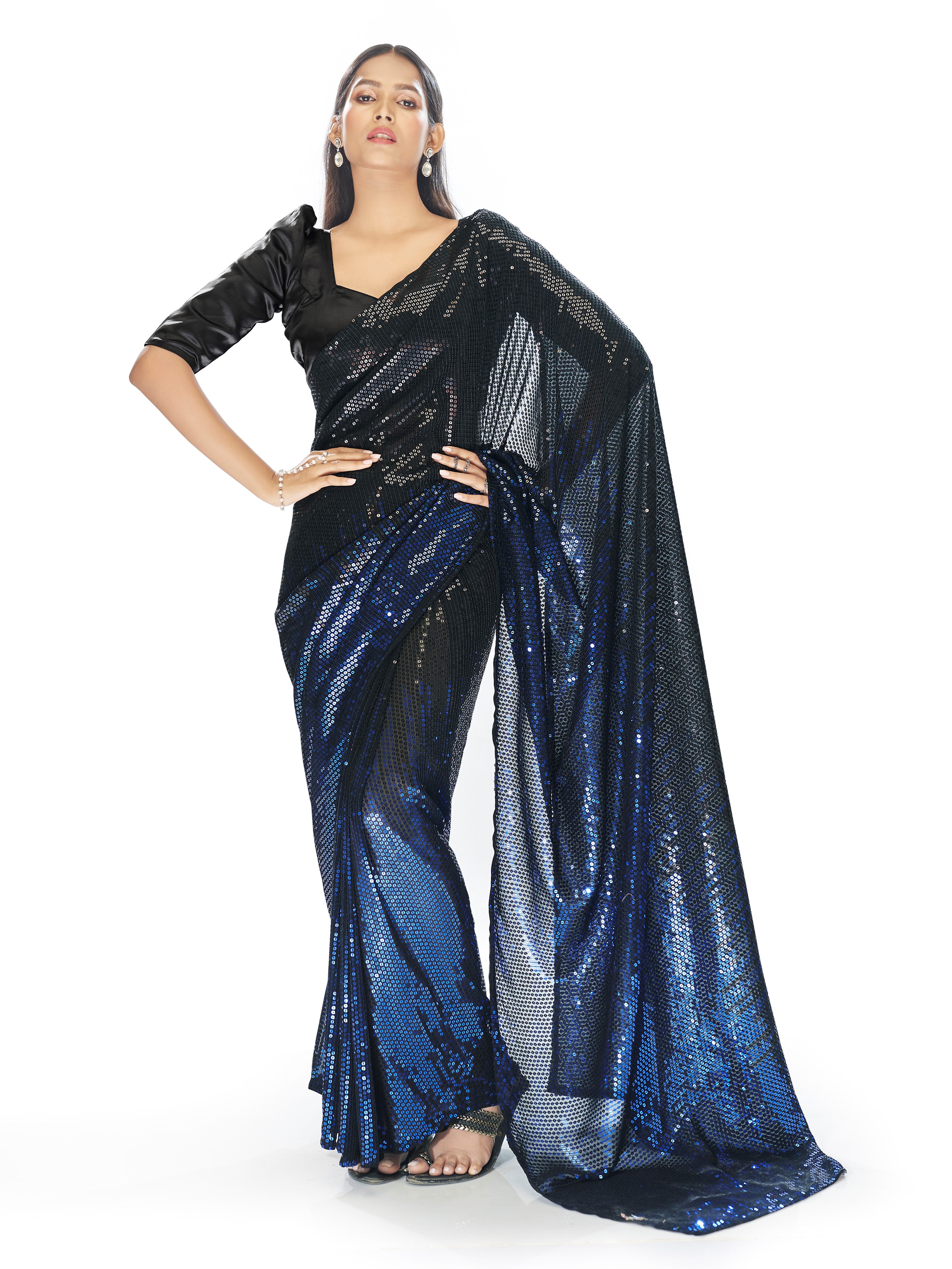 Saara Sequin Saree - Roop Darshan