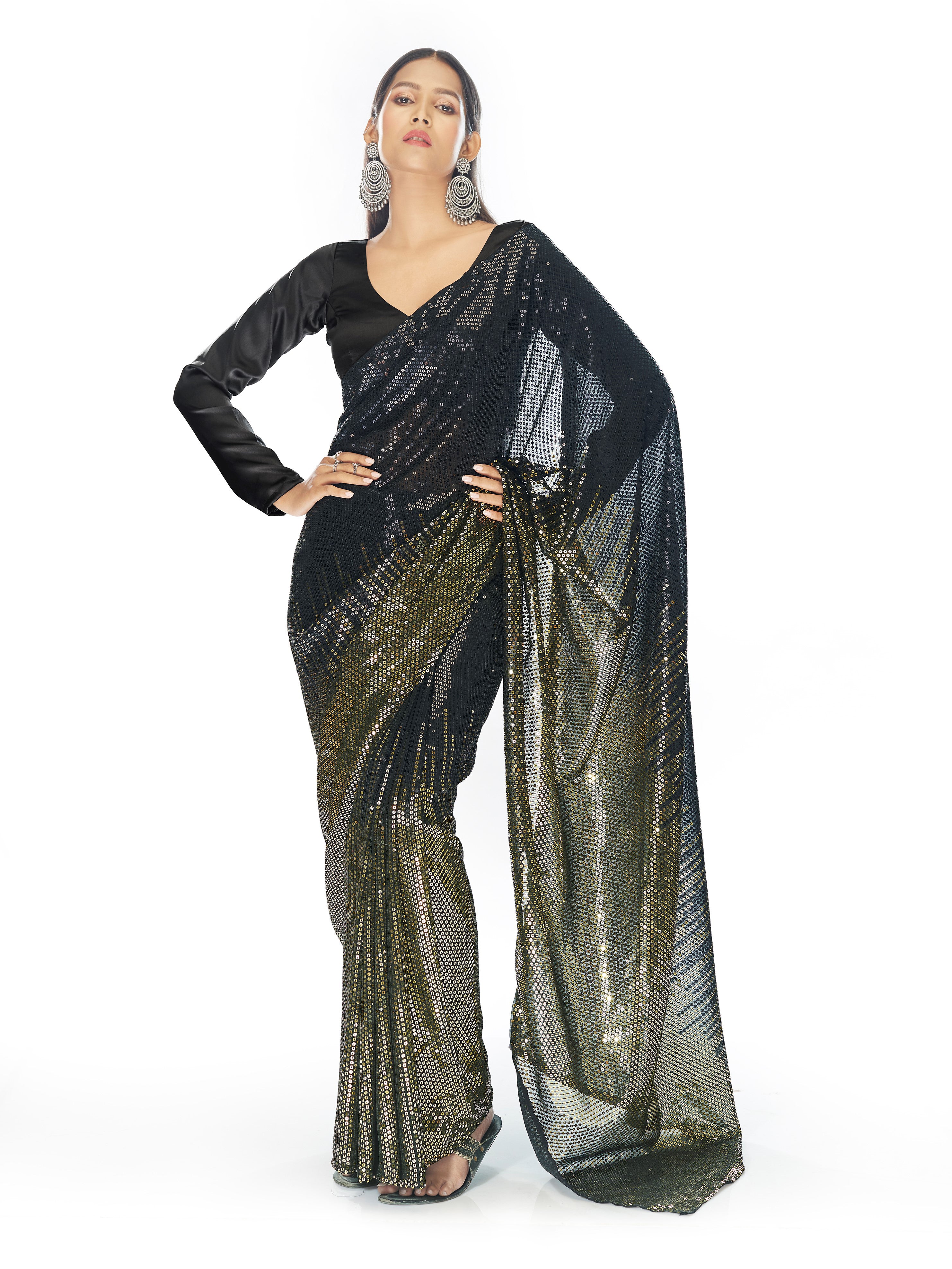 Saara Sequin Saree - Roop Darshan
