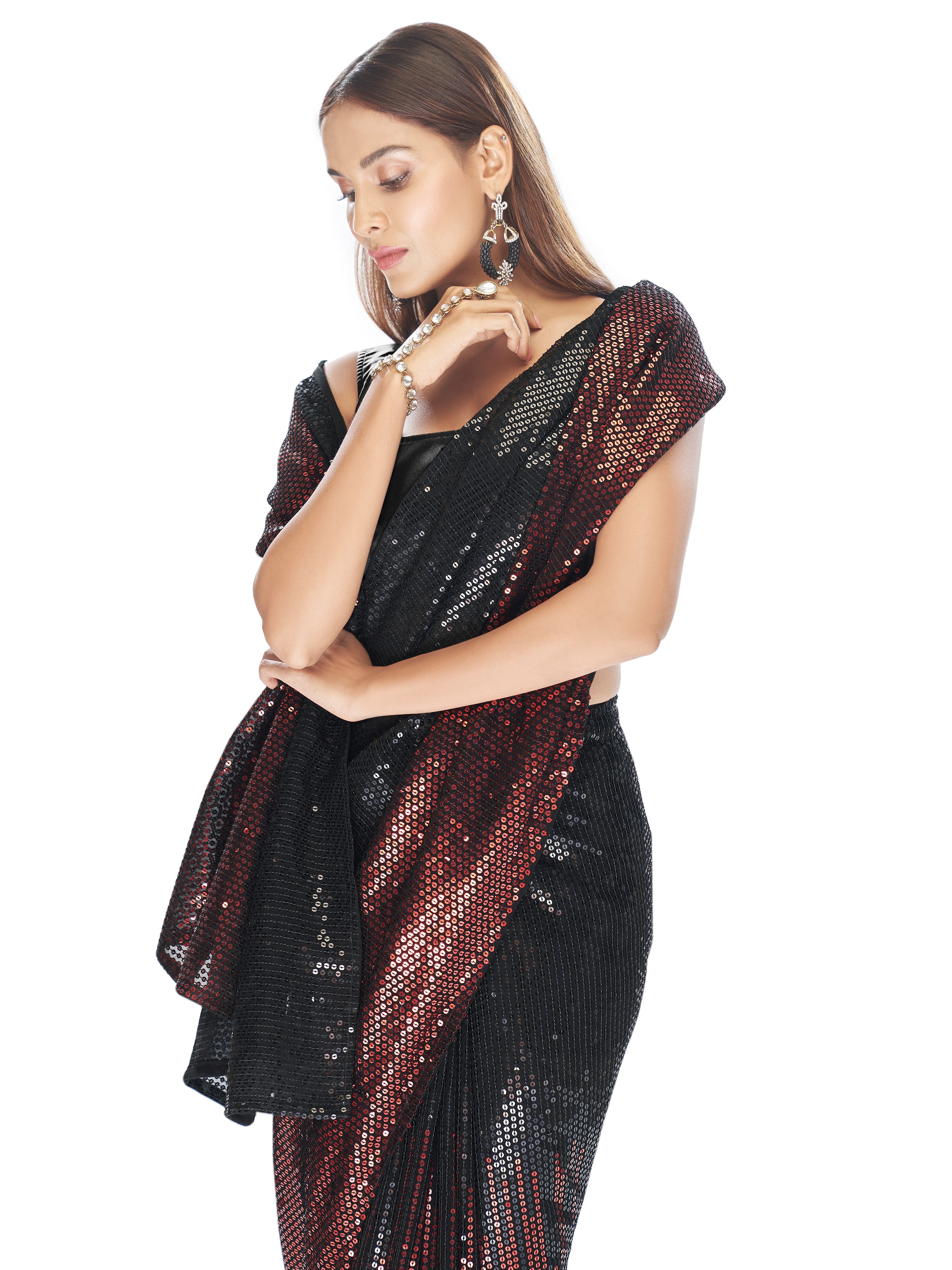 Saara Sequin Saree - Roop Darshan