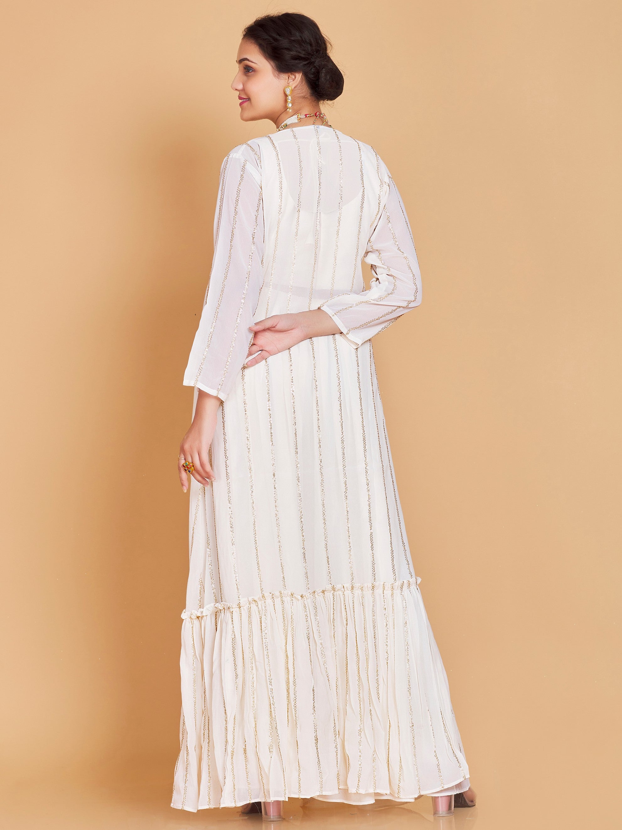 Barsha Short Top Plazzo Suit - Roop Darshan