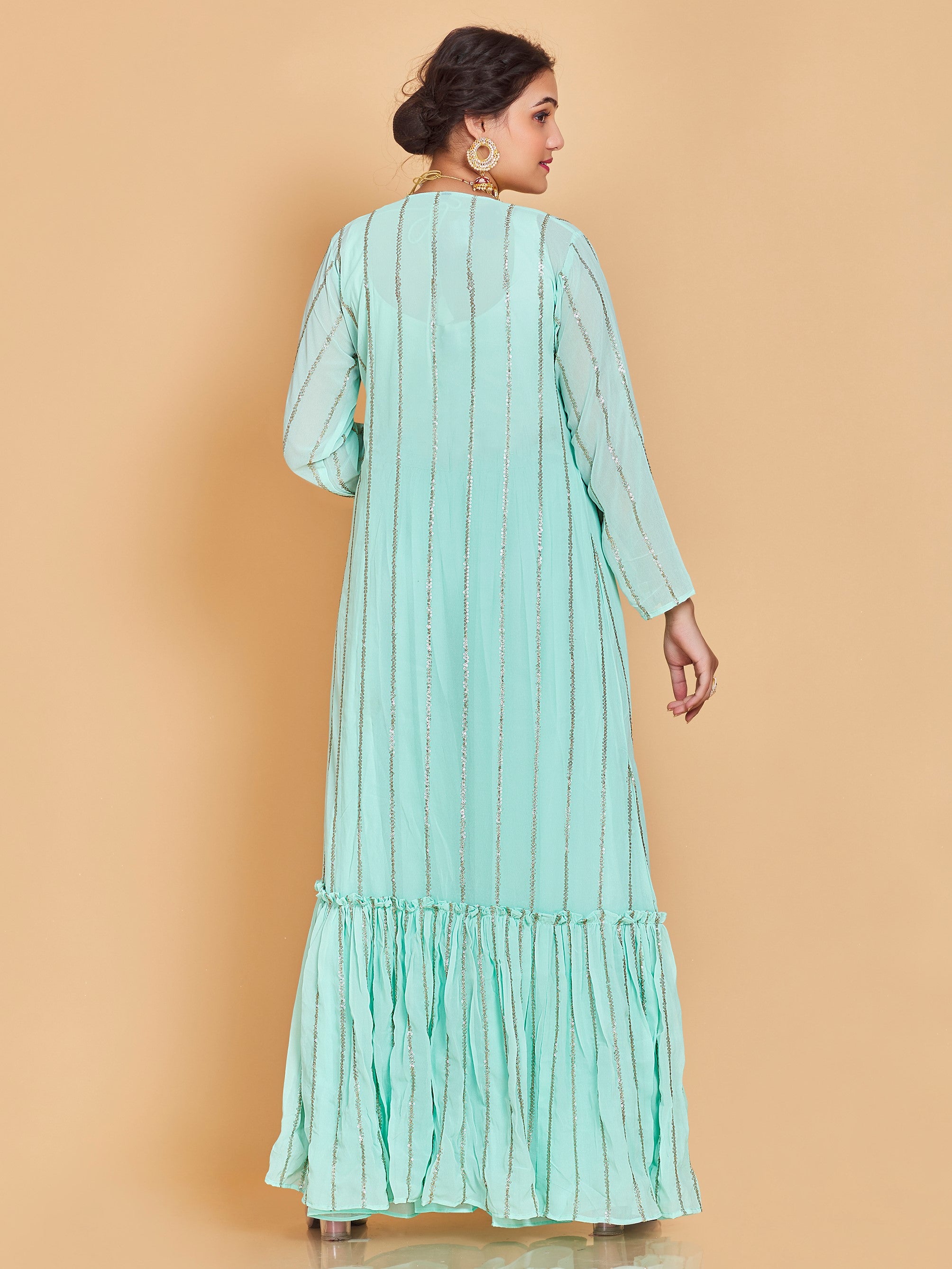 Barsha Short Top Plazzo Suit - Roop Darshan