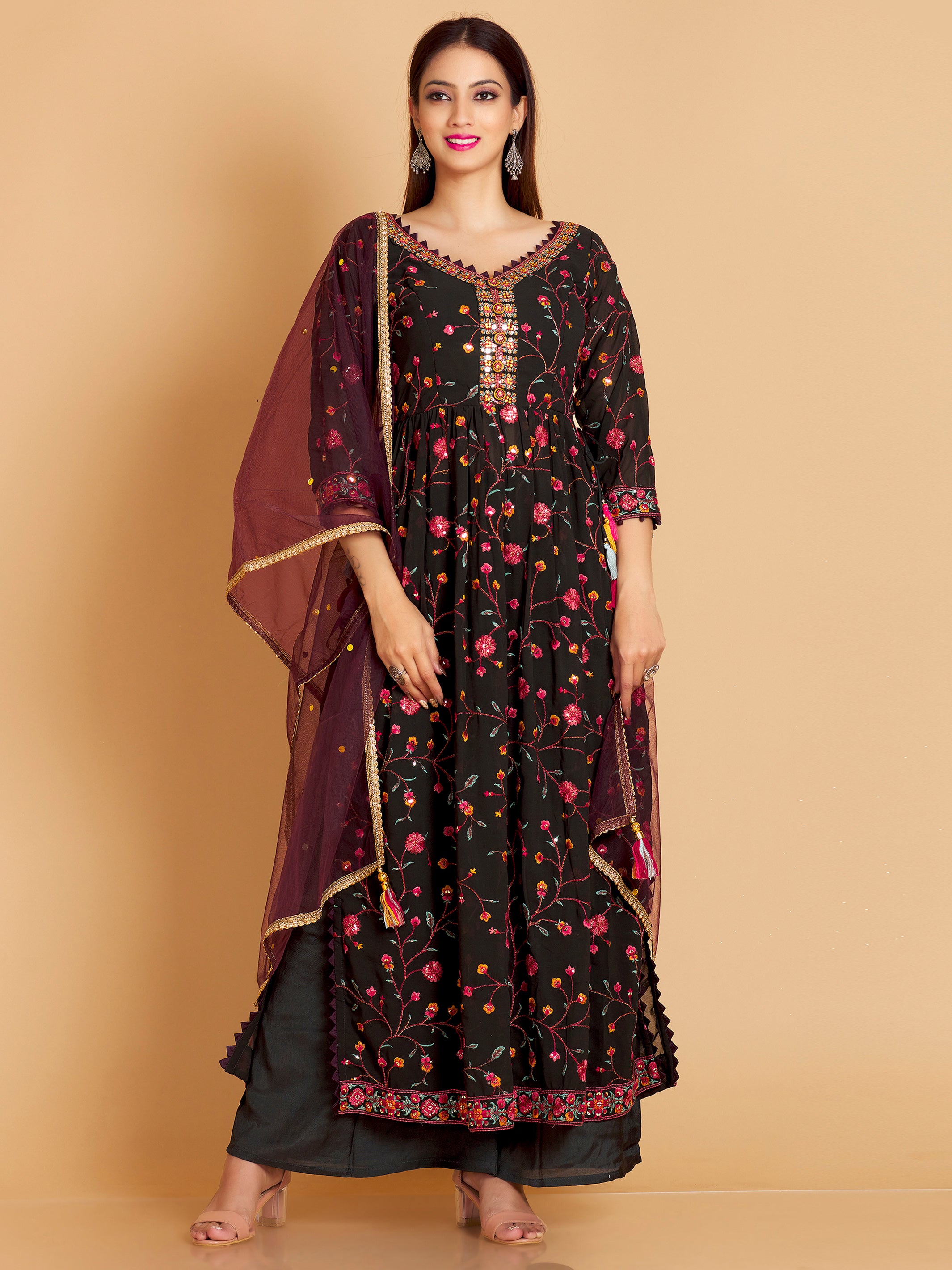 Medini Palazoo Suit - Roop Darshan