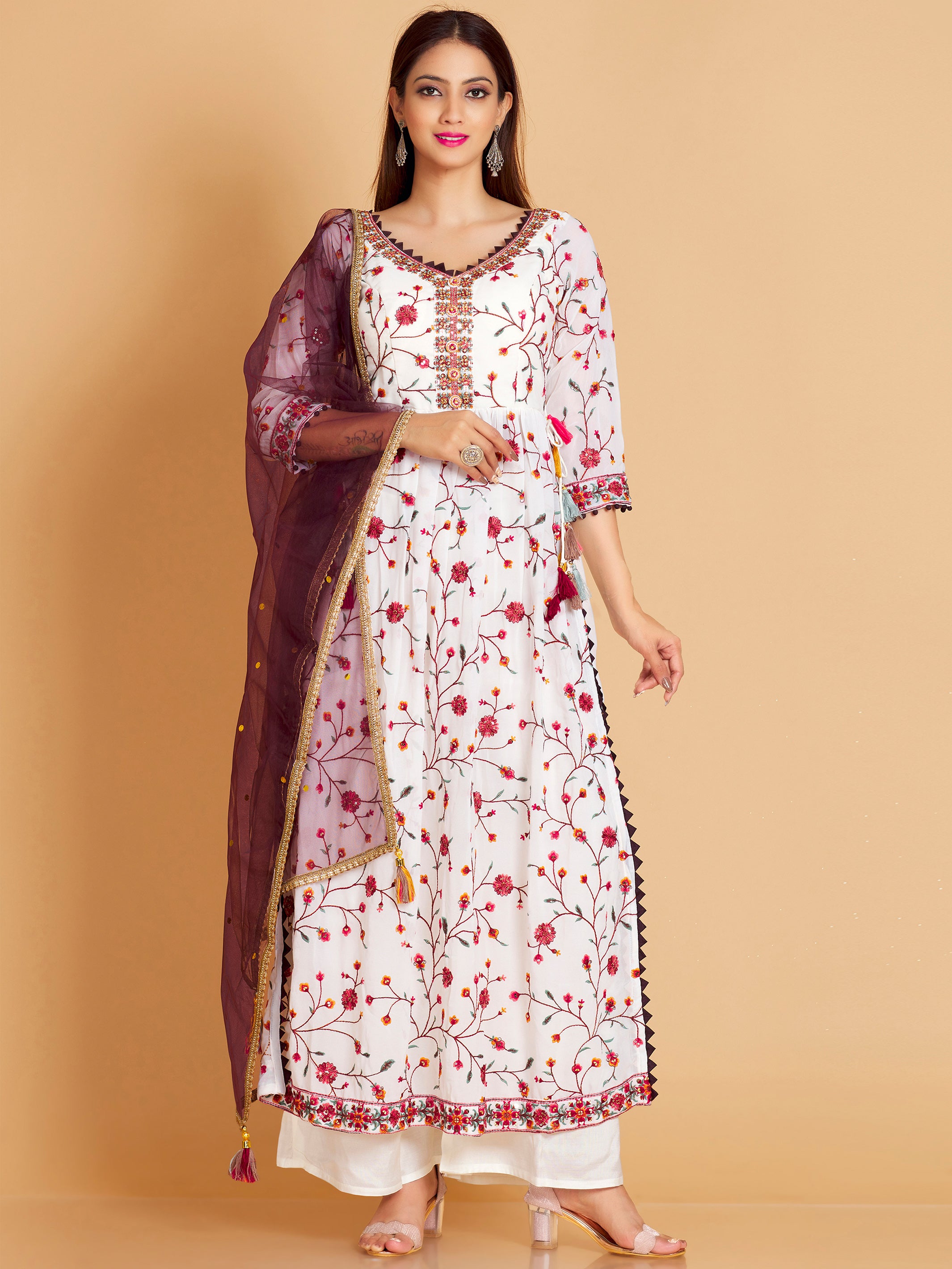 Medini Palazoo Suit - Roop Darshan