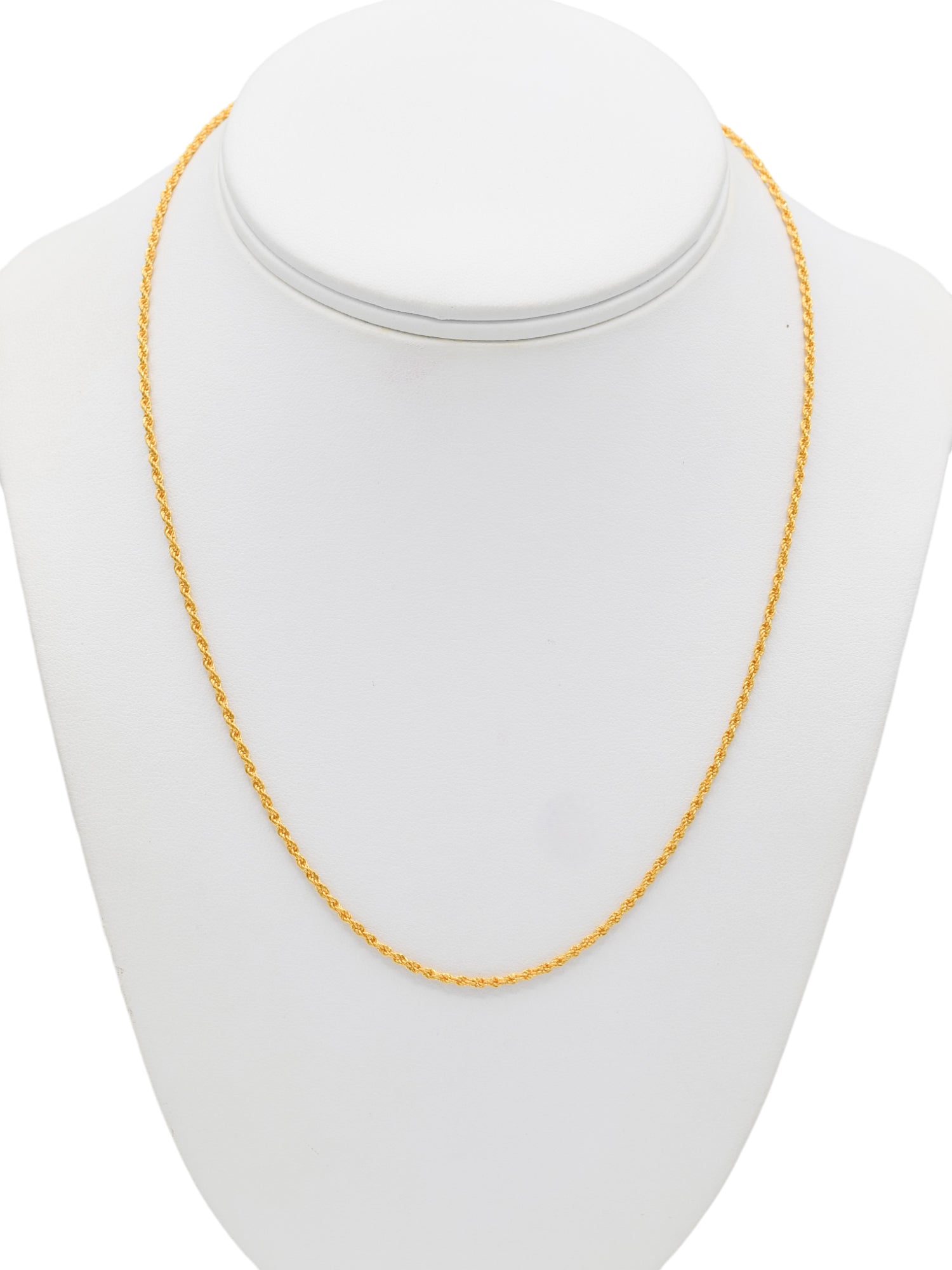 22ct Gold Hollow Rope Chain