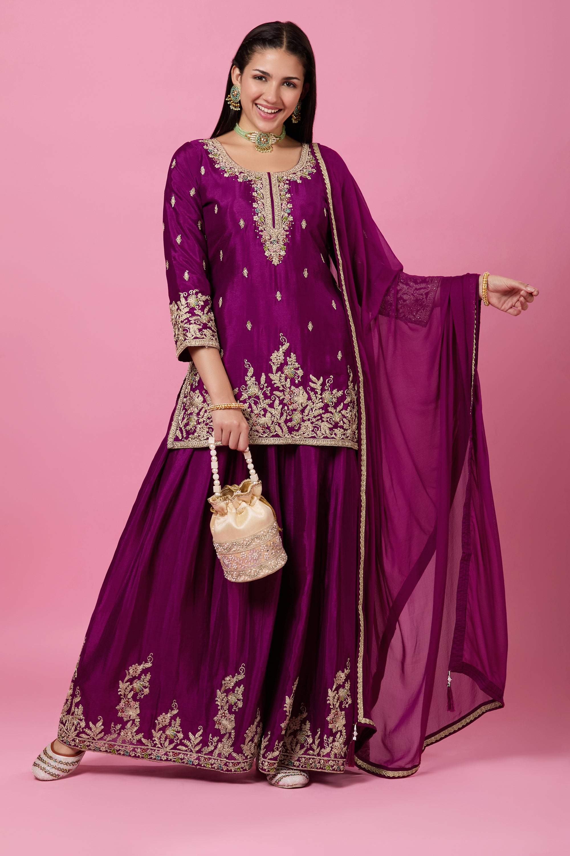 Gauri Palazzo Suit - Roop Darshan