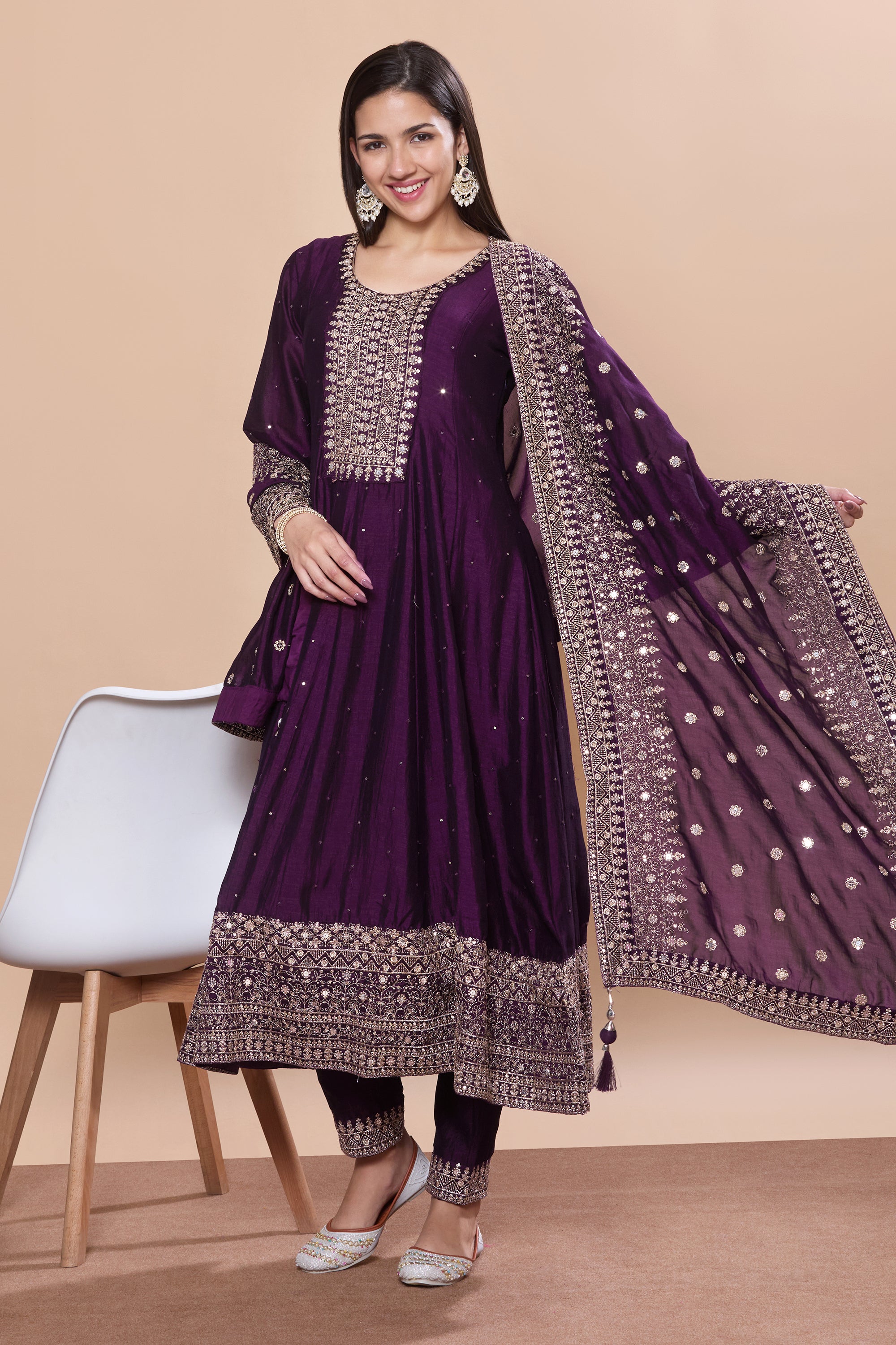 Mahira Flair Kamiz & Pant - Roop Darshan