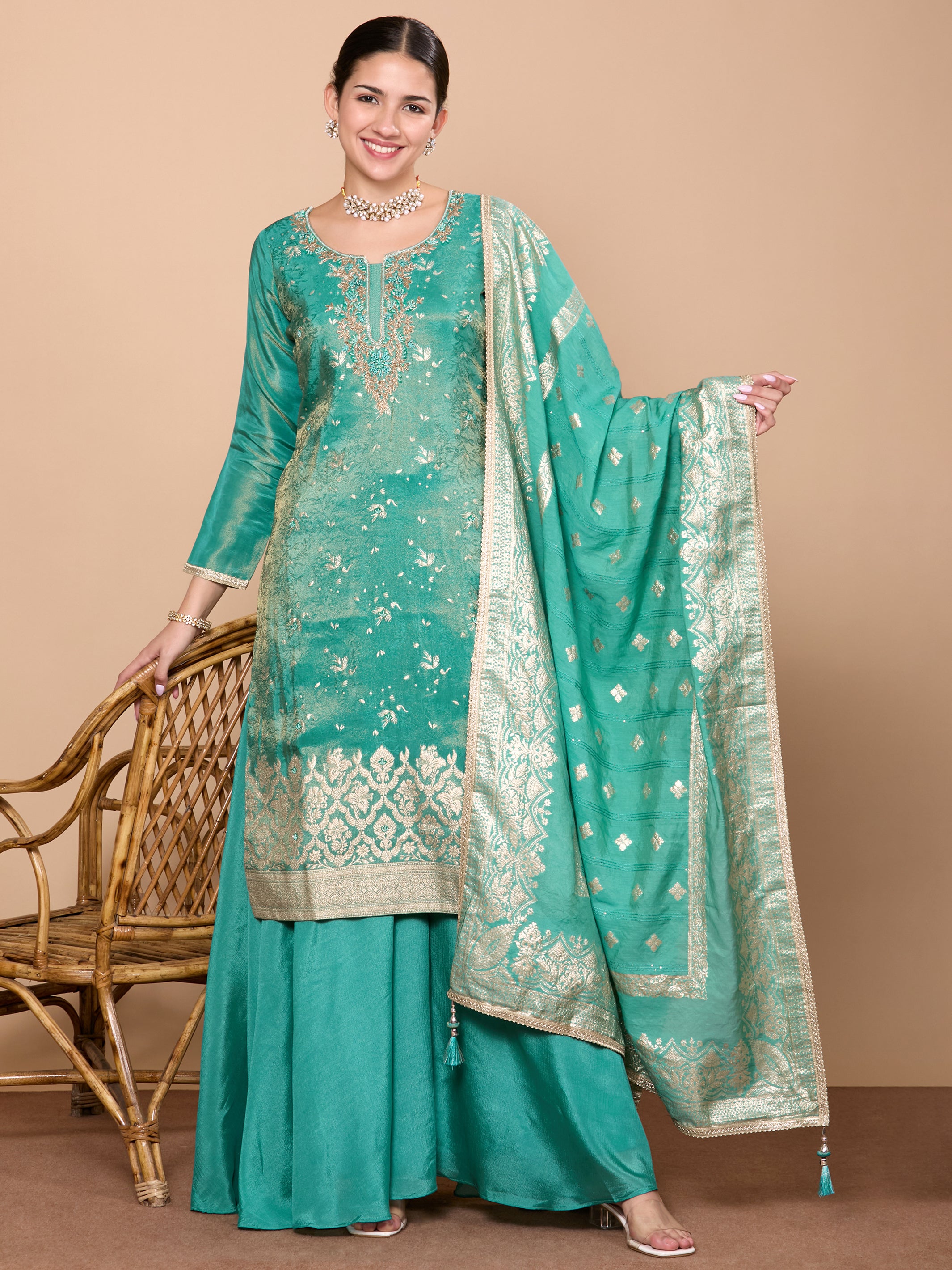 Reva Palazzo Suit - Roop Darshan