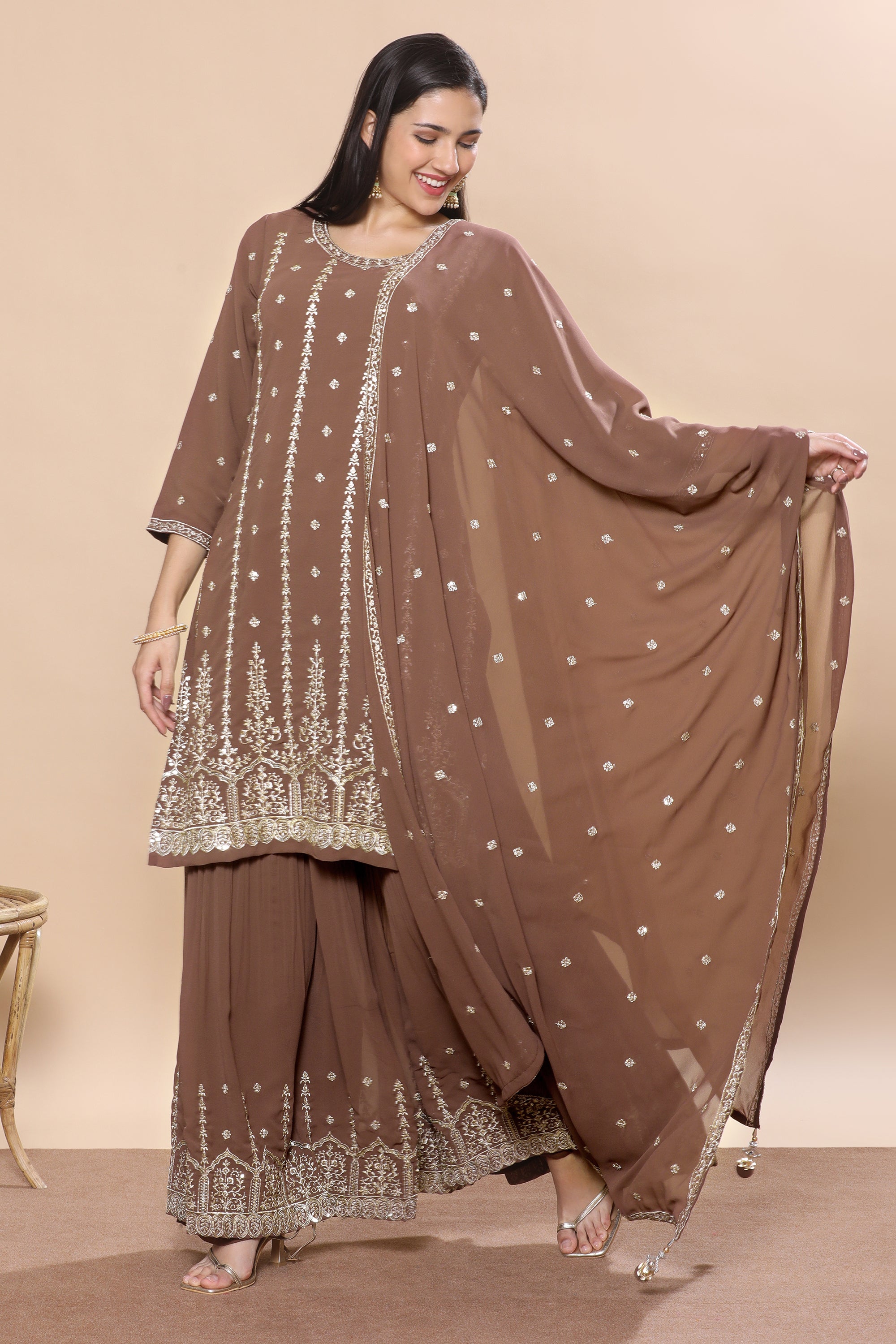 Safina Palazzo Suit - Roop Darshan