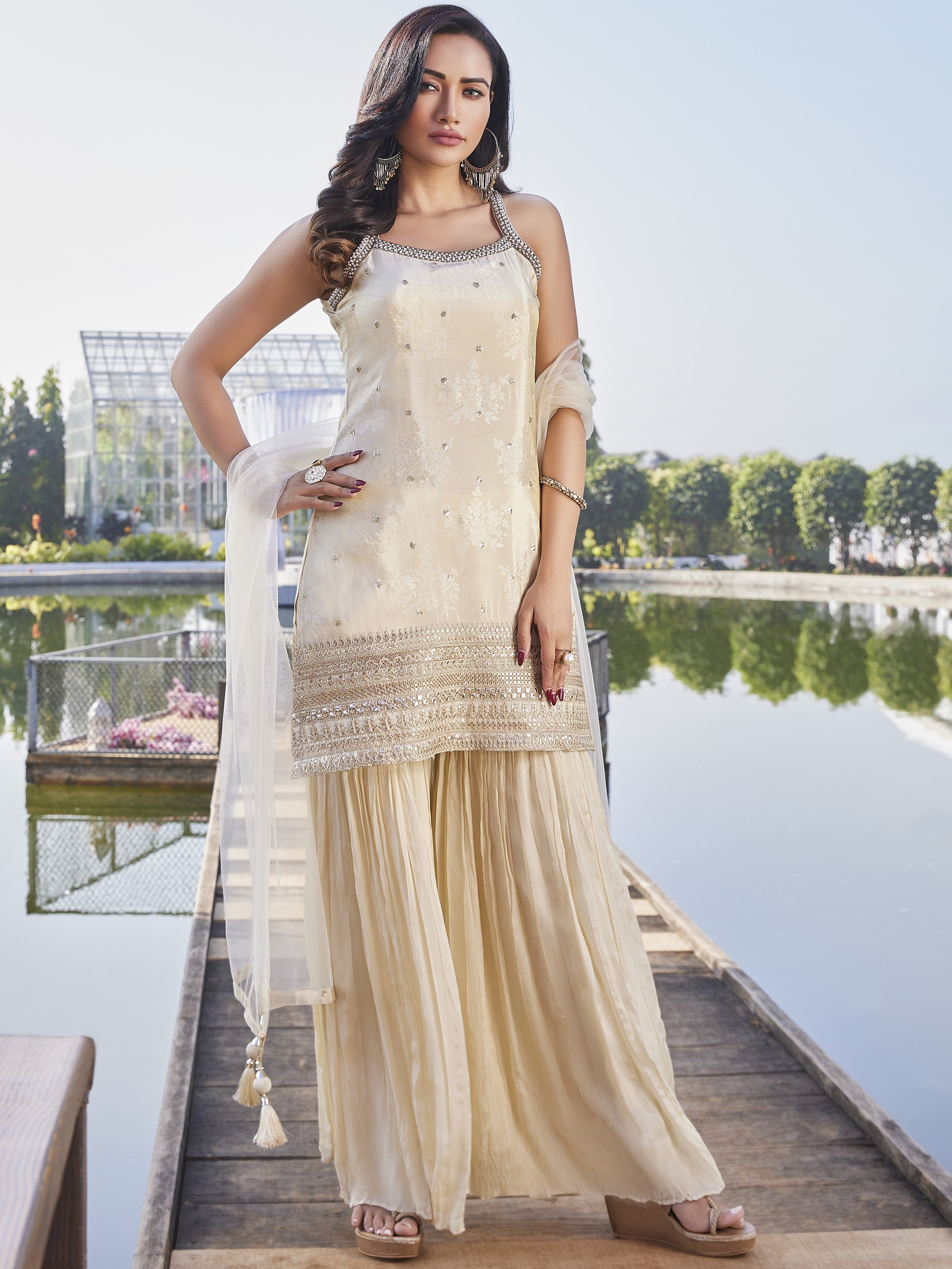 Jivika Sharara Suit - Roop Darshan