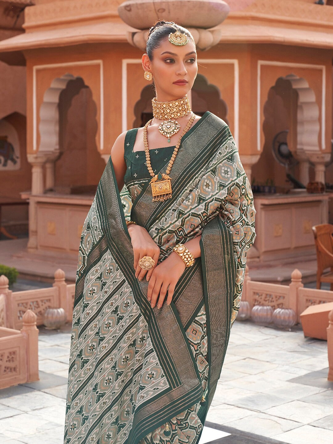 Vrinda Pochampally Saree - Roop Darshan