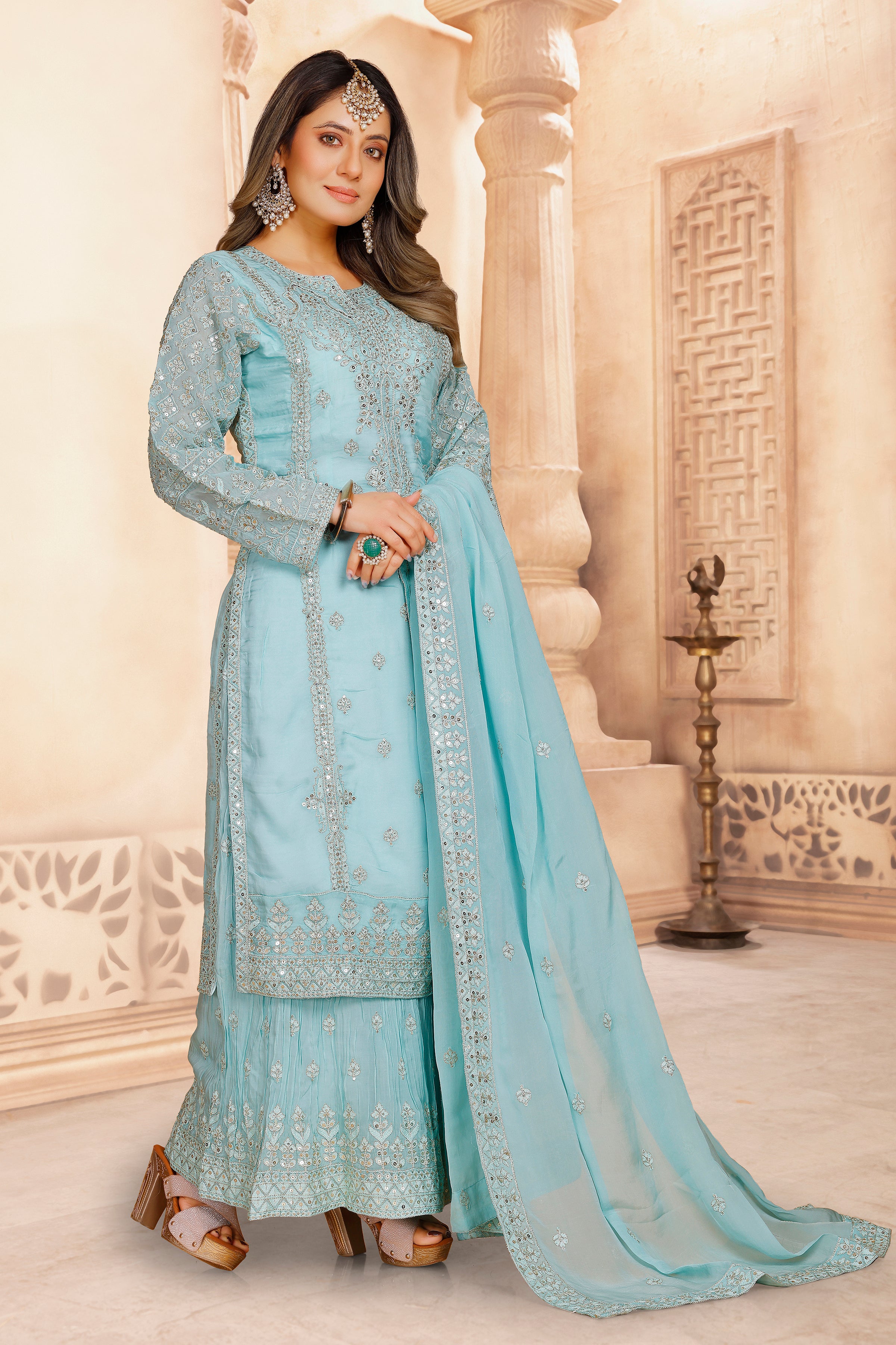 Amina Palazzo Suit