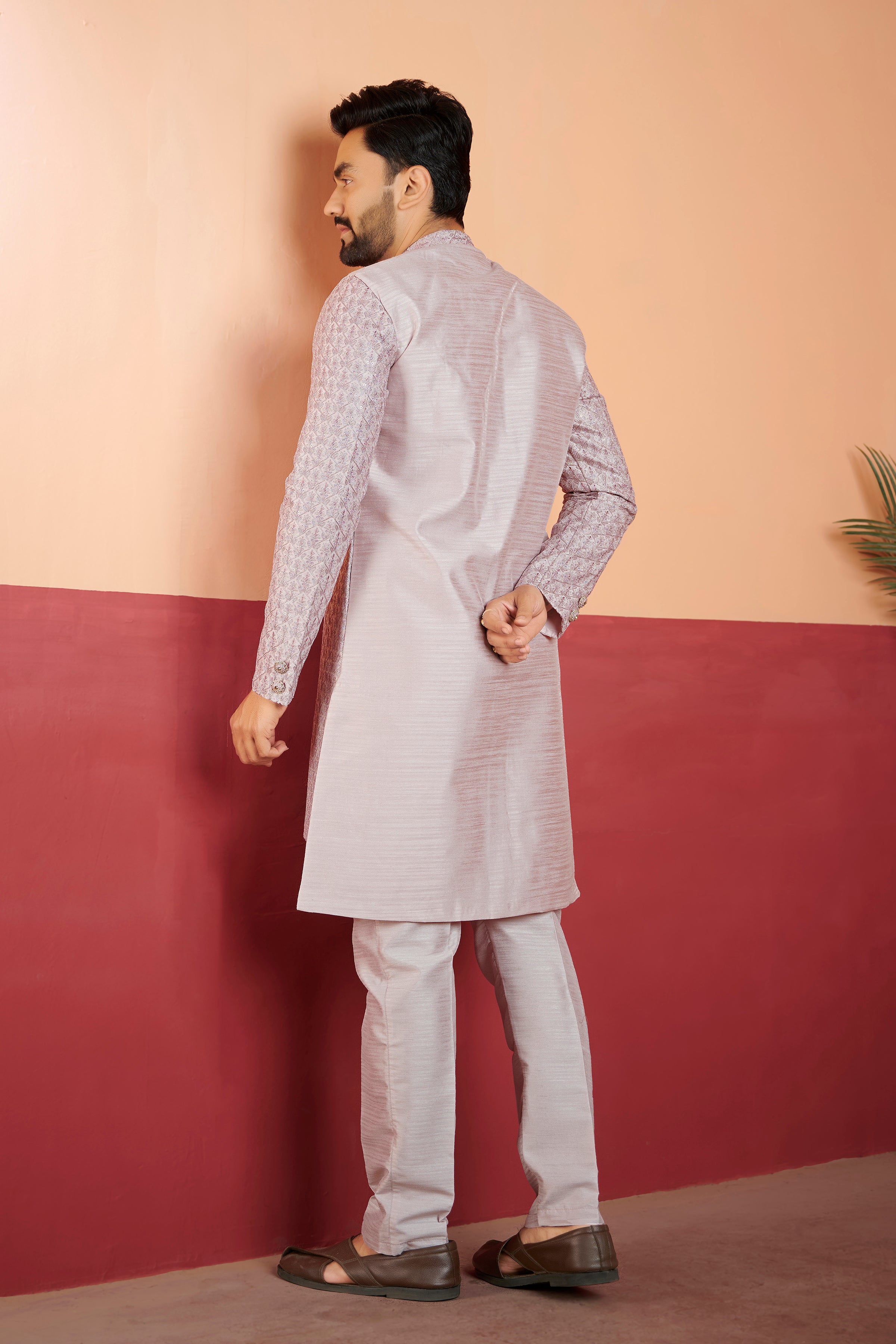 Mens Kurta Set With Jacket