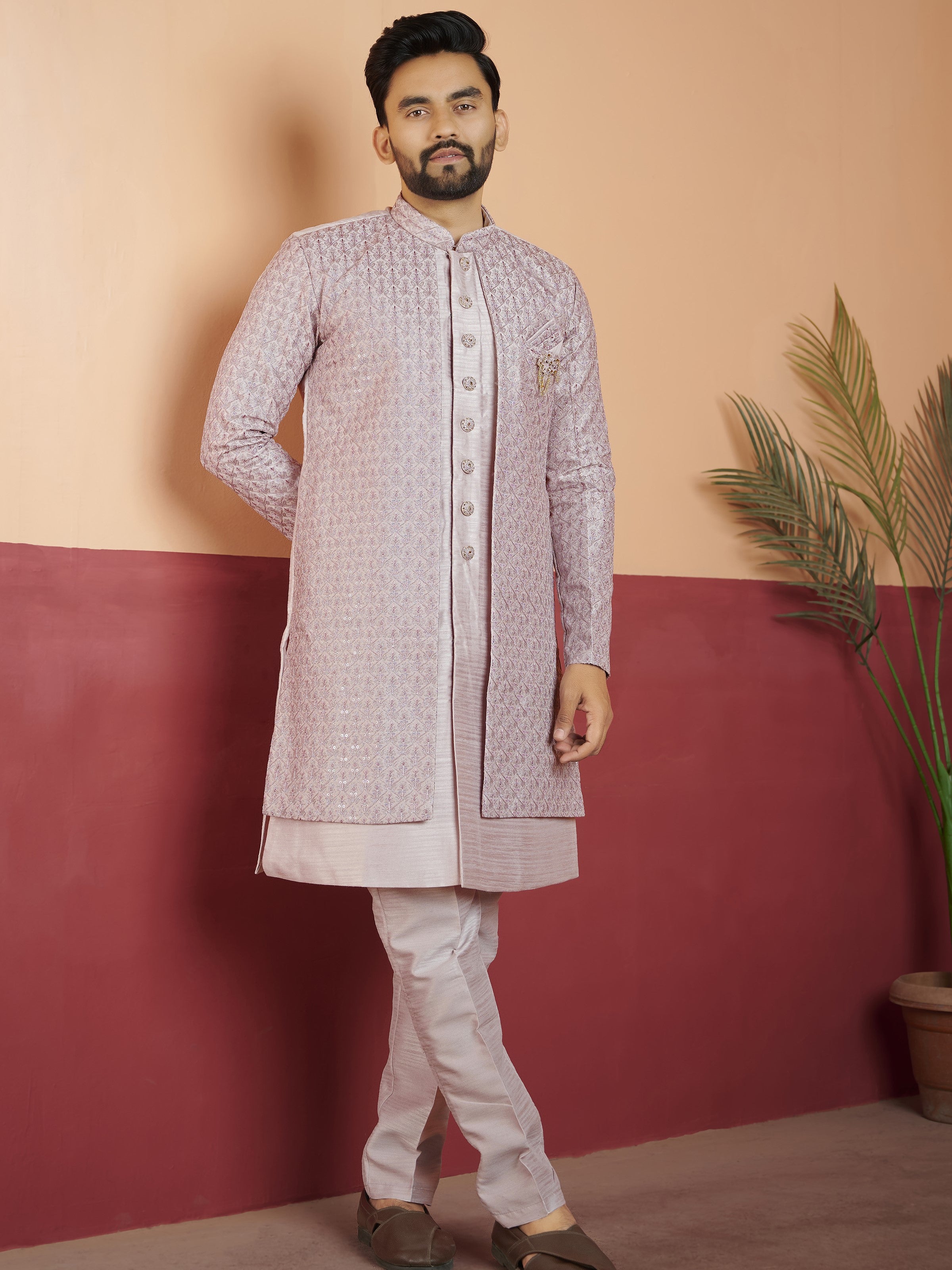 Mens Kurta Set With Jacket