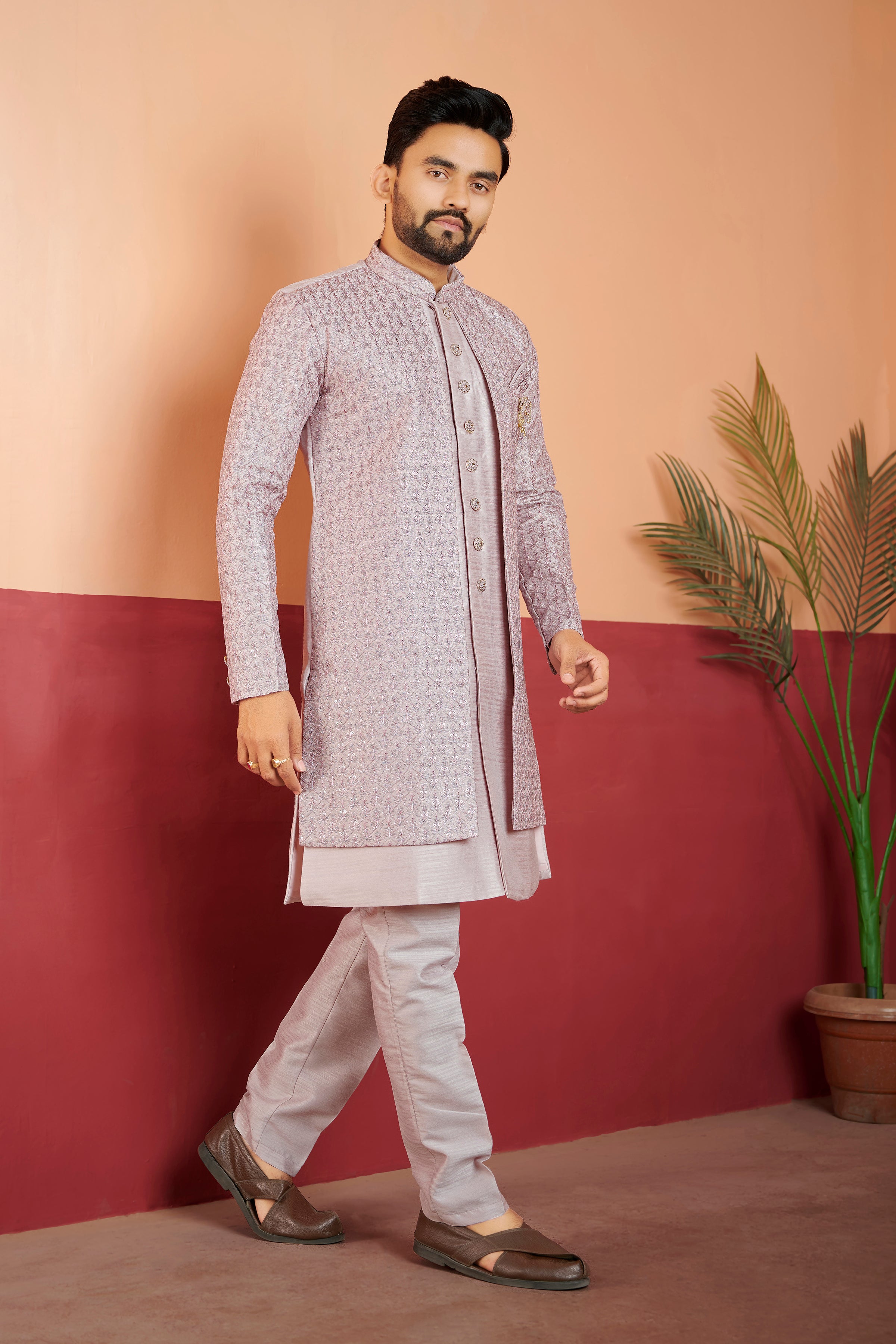 Mens Kurta Set With Jacket