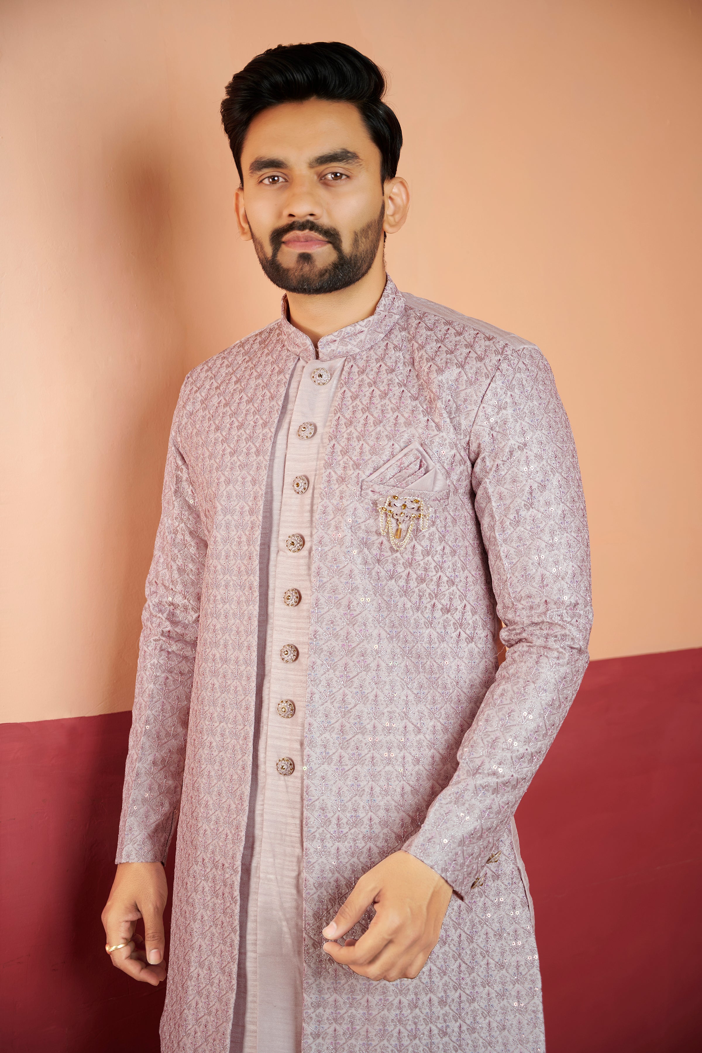 Mens Kurta Set With Jacket