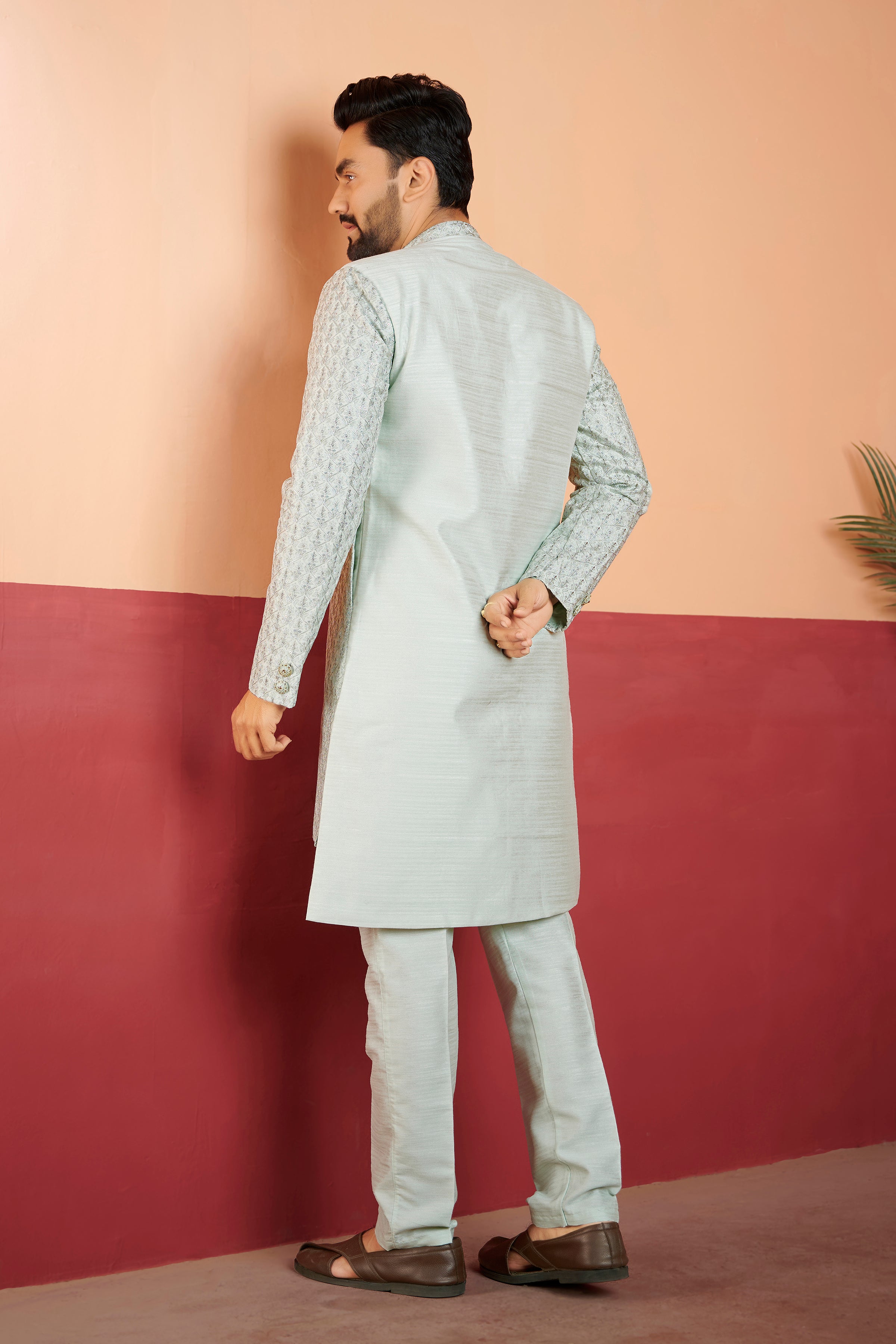 Mens Kurta Set With Jacket
