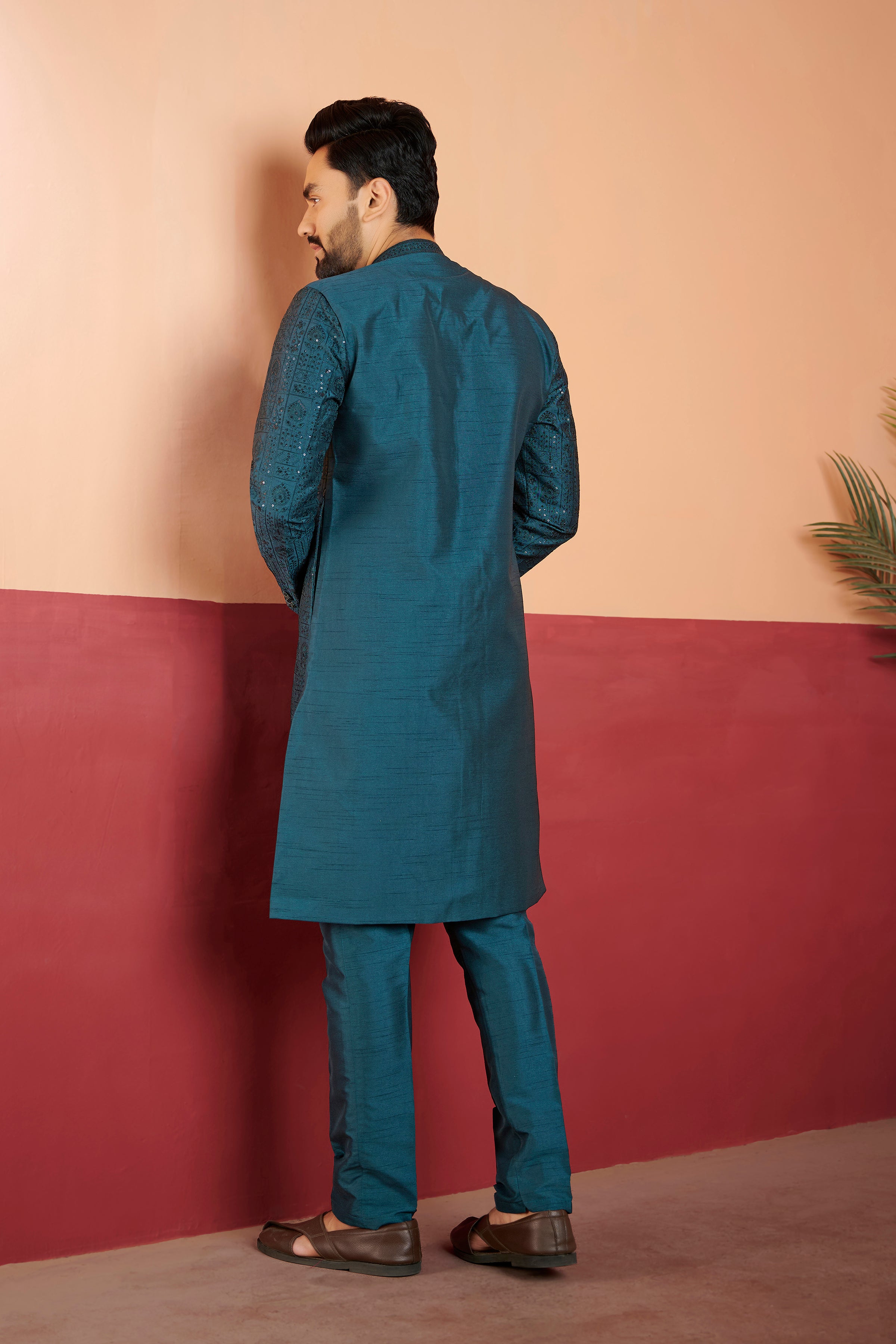 Mens Kurta Set With Jacket