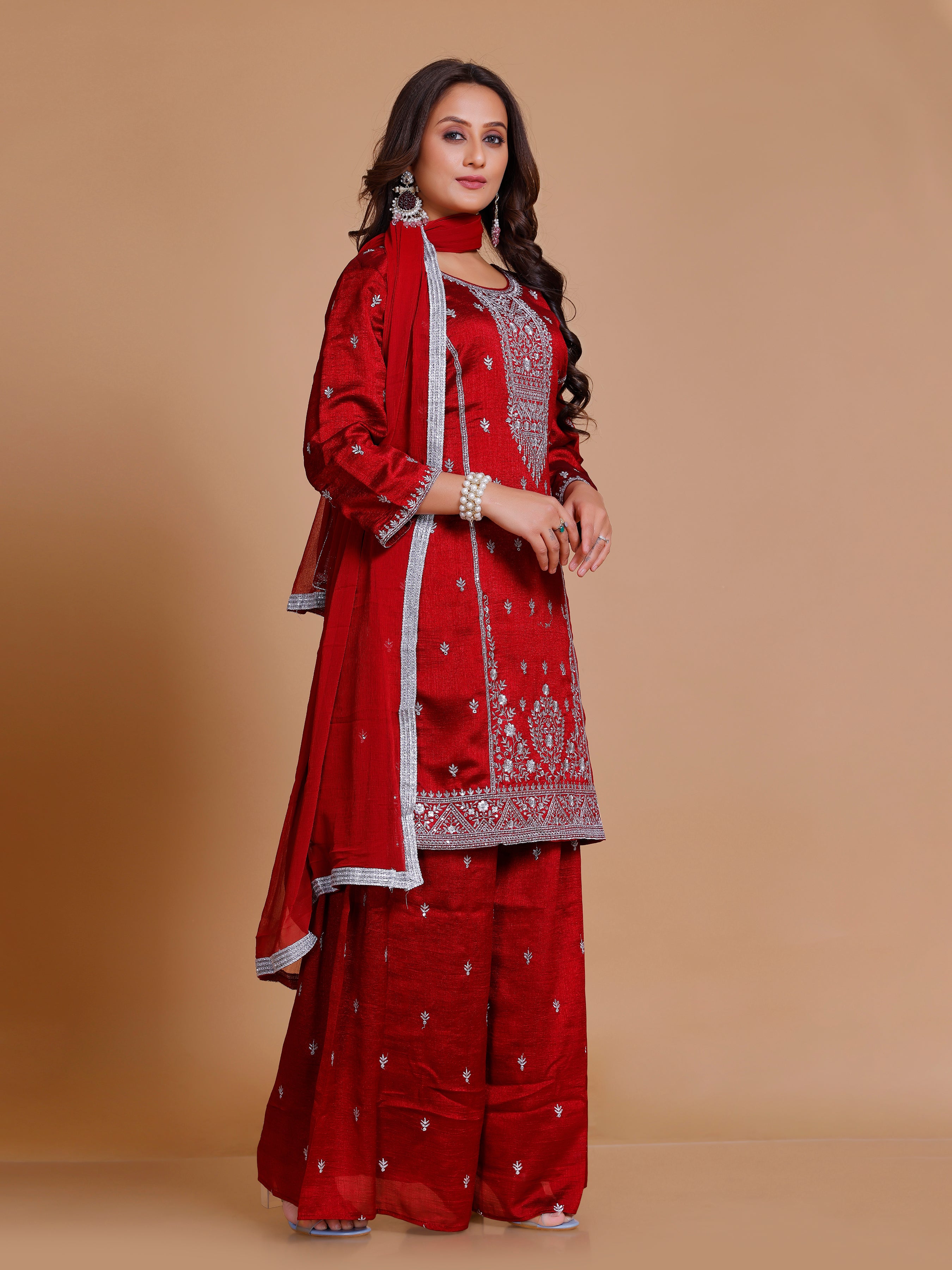 Tanvi Palazzo Suit - Roop Darshan