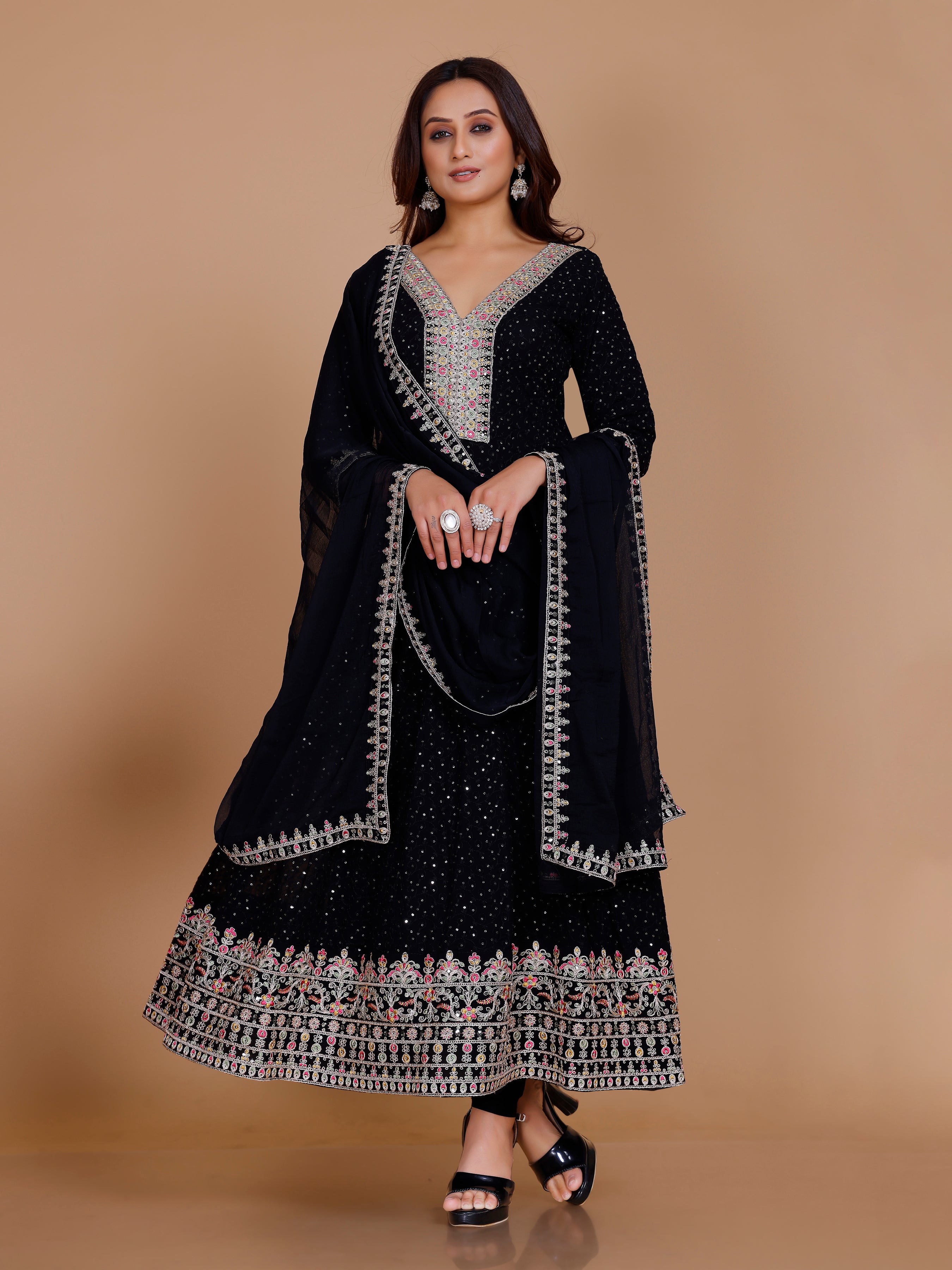 Jemika Flair Kamiz & Pant - Roop Darshan