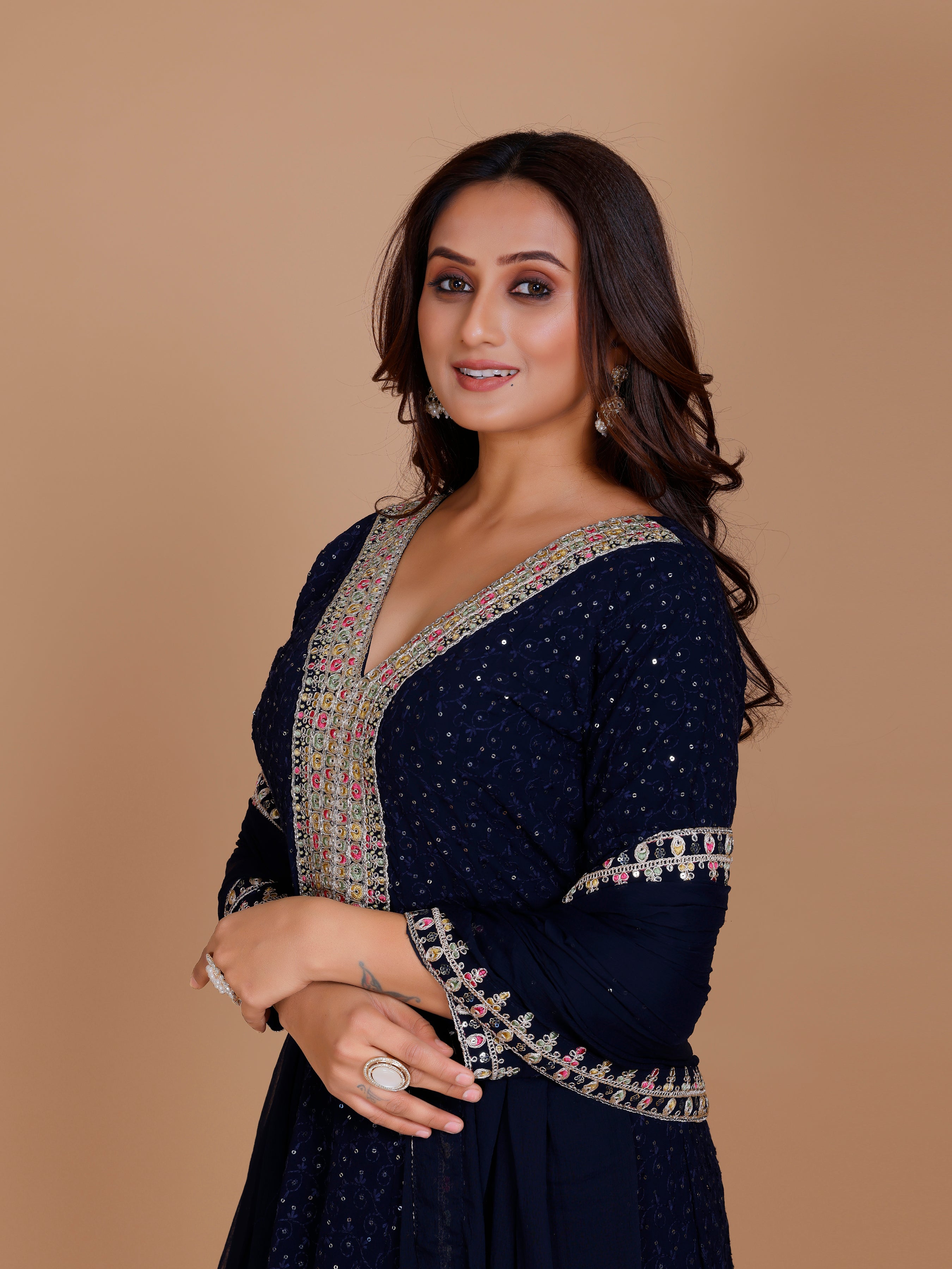 Jemika Flair Kamiz & Pant - Roop Darshan