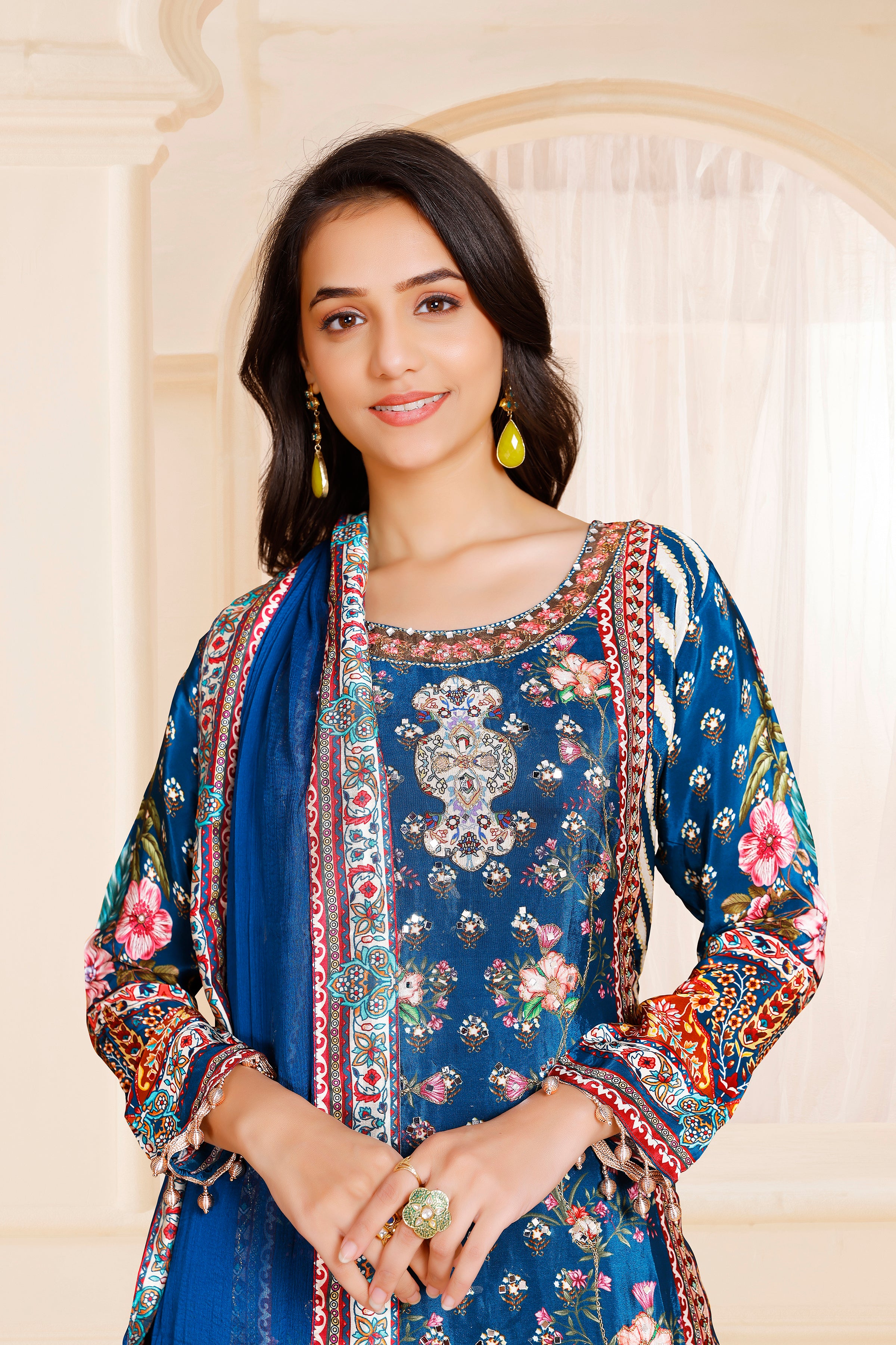 Nisha Palazzo Suit - Roop Darshan